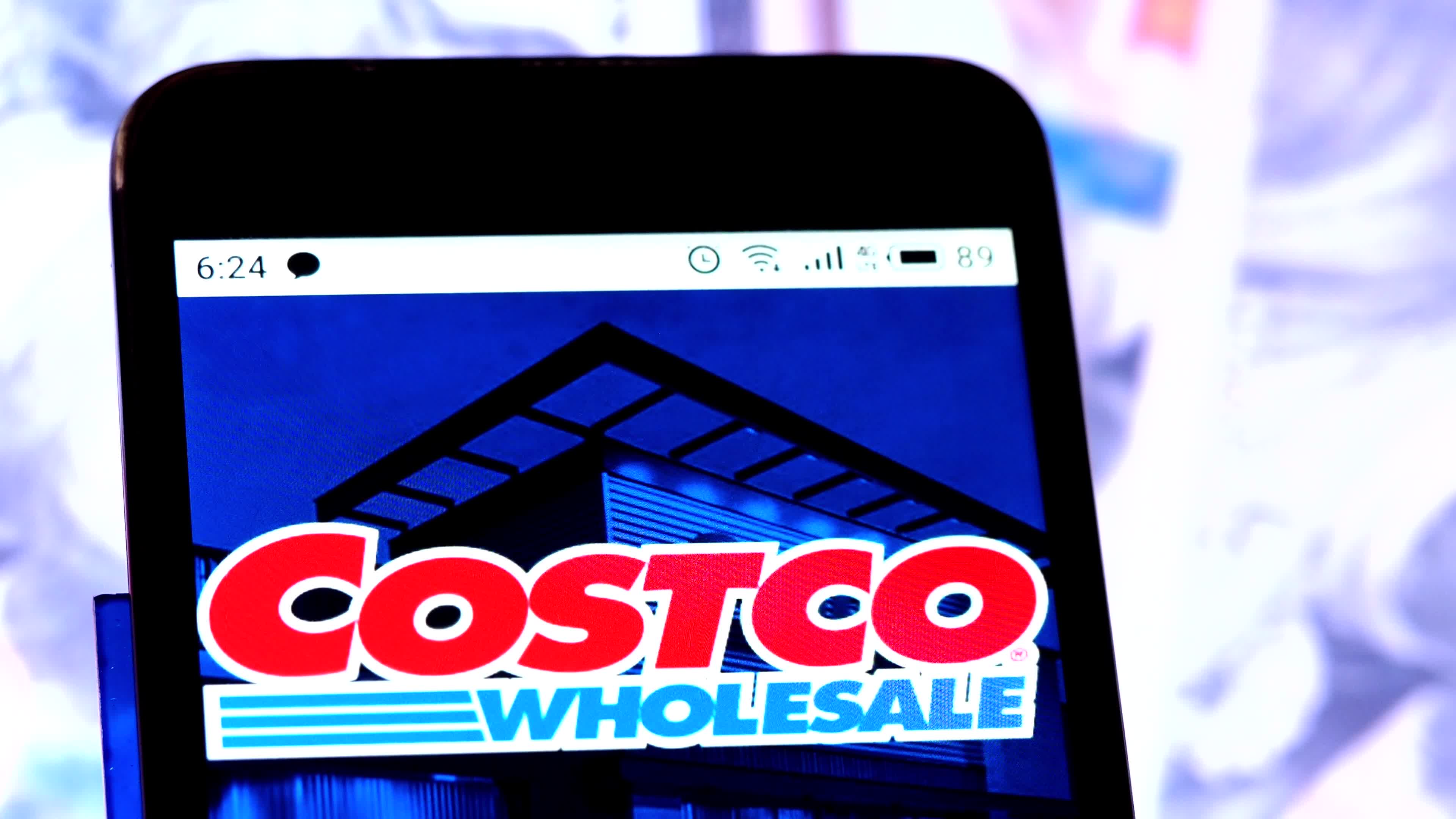 Video illustration the logo of Costco Wholesale