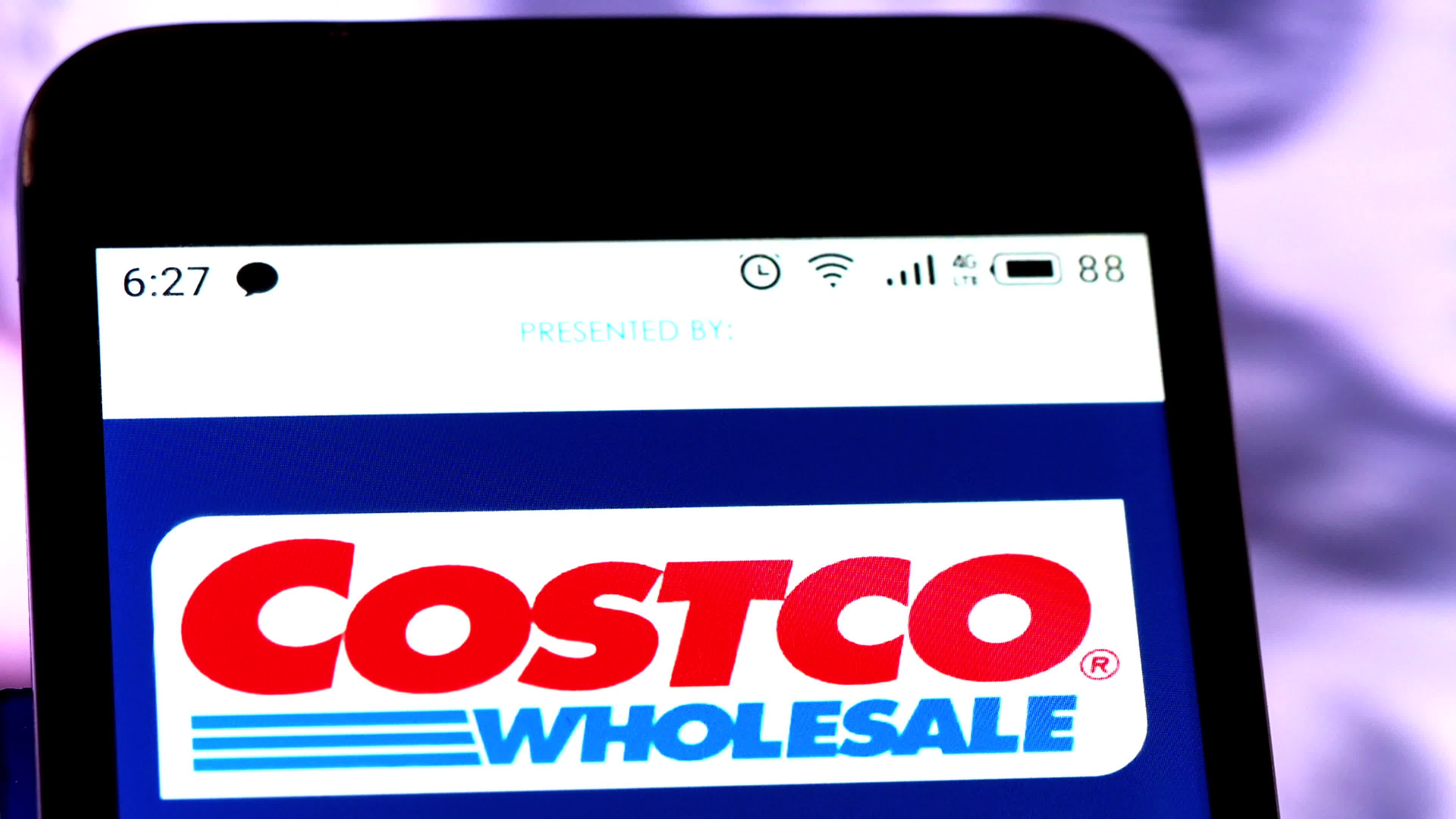 Video illustration the logo of Costco Wholesale