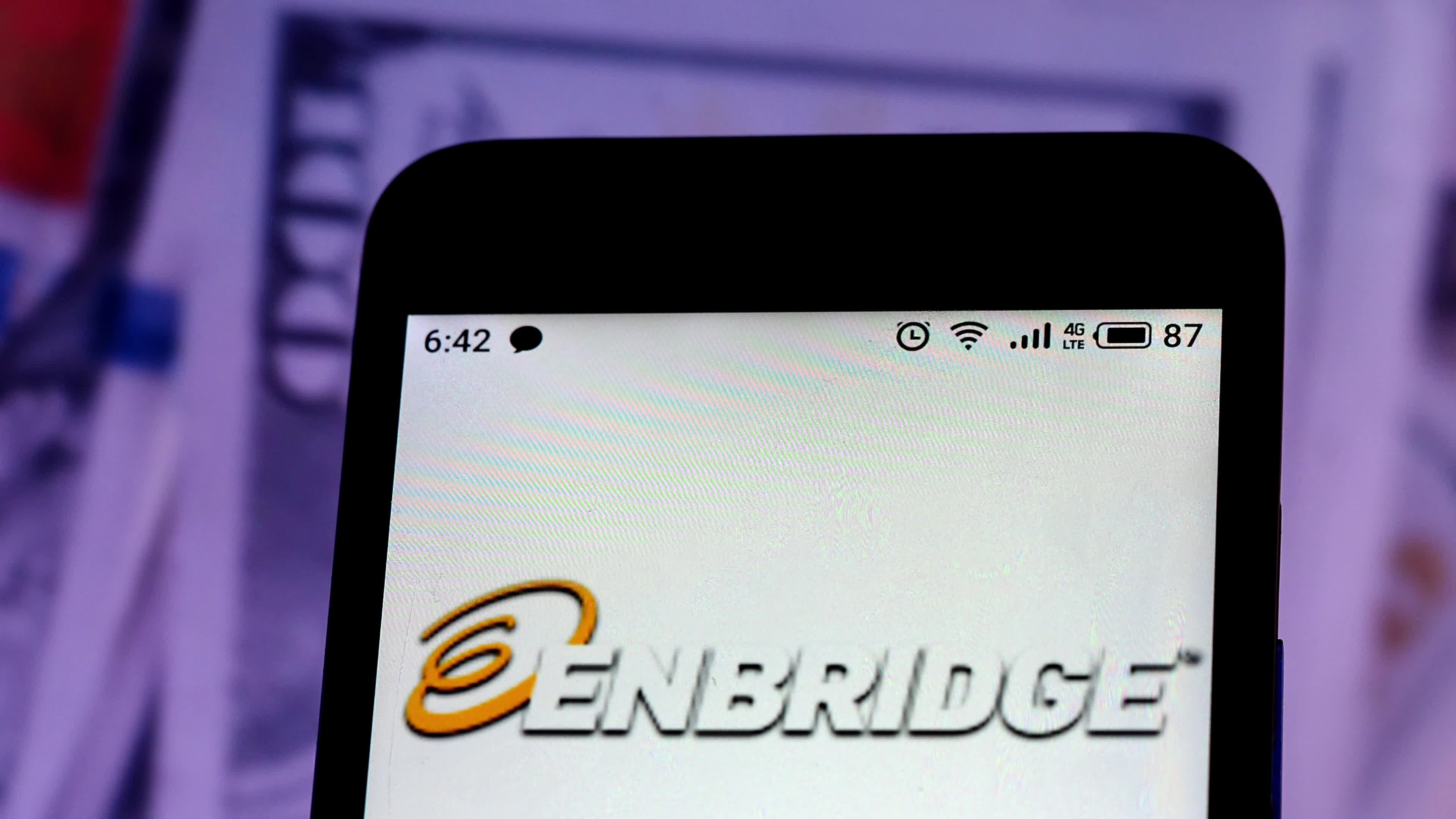 Video illustration the logo of Enbridge Inc.