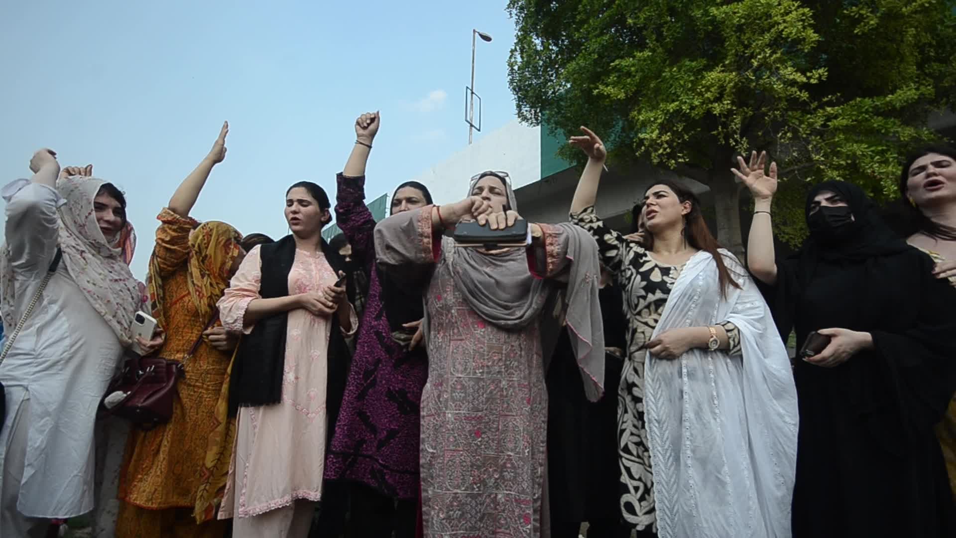 Transgender Community protest in Peshawar 
