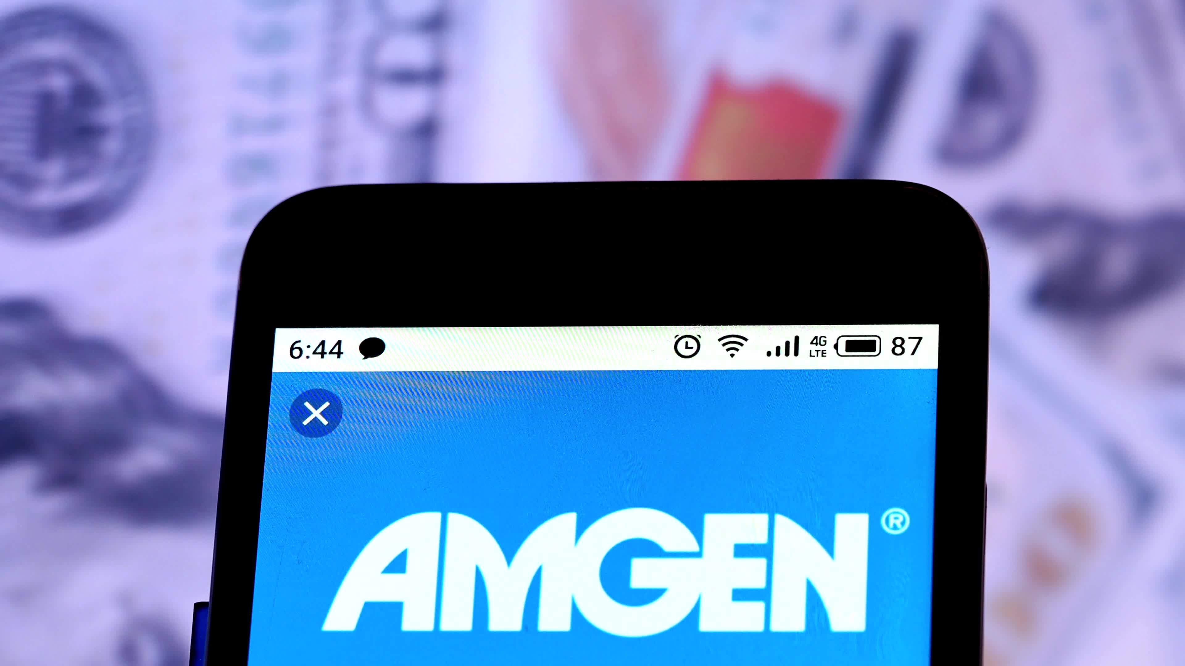 Video illustration the logo of Amgen Inc