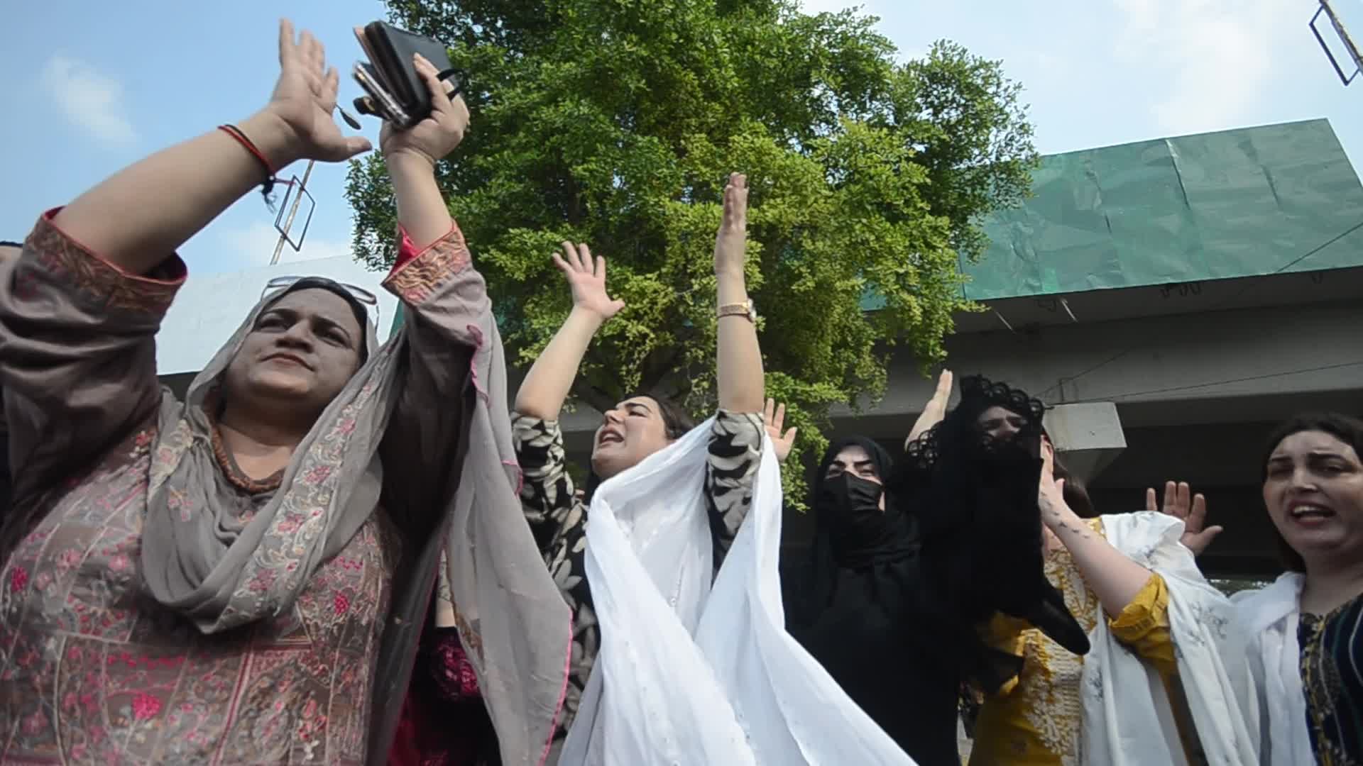 Transgender Community protest in Peshawar 