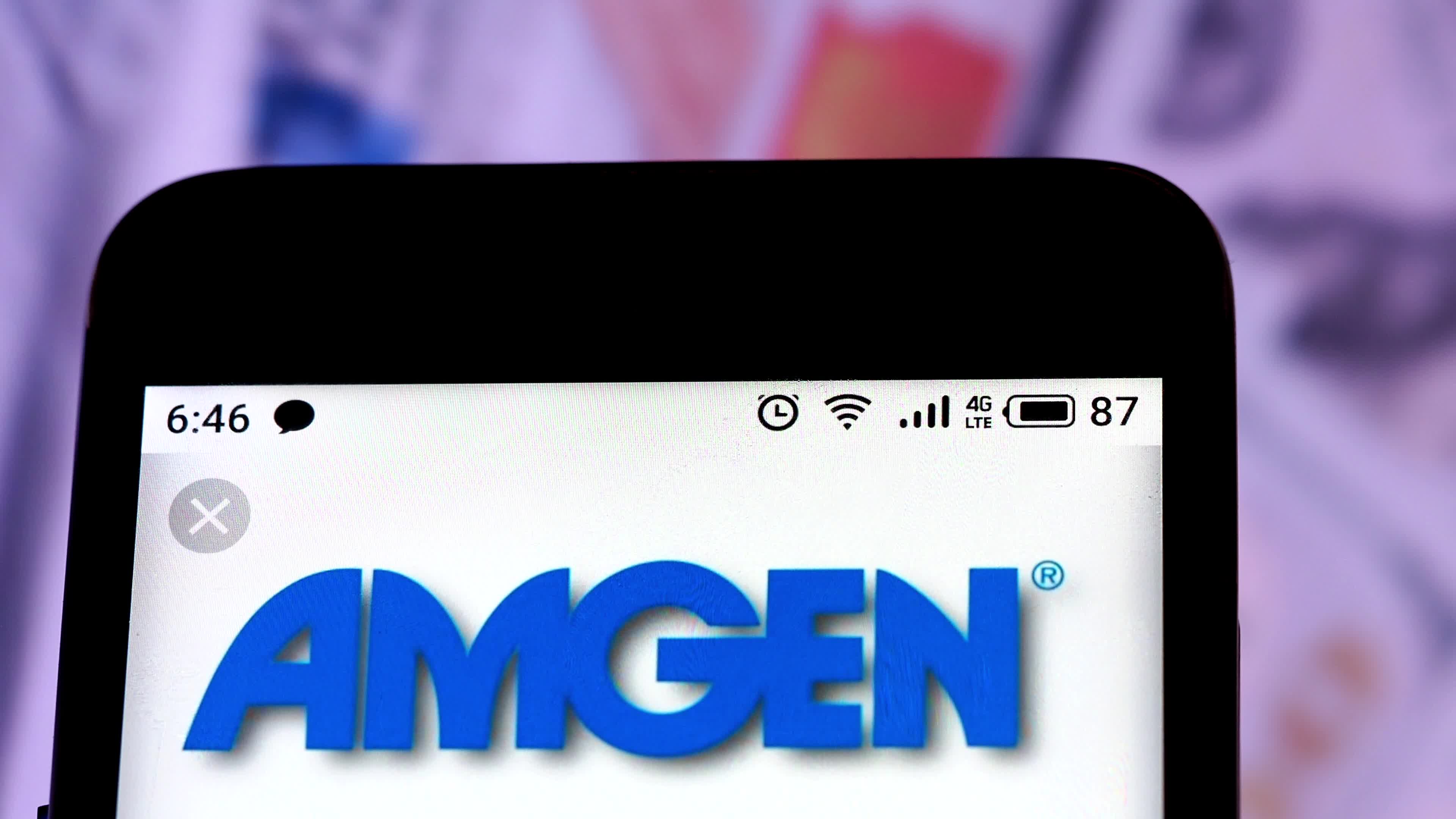 Video illustration the logo of Amgen Inc