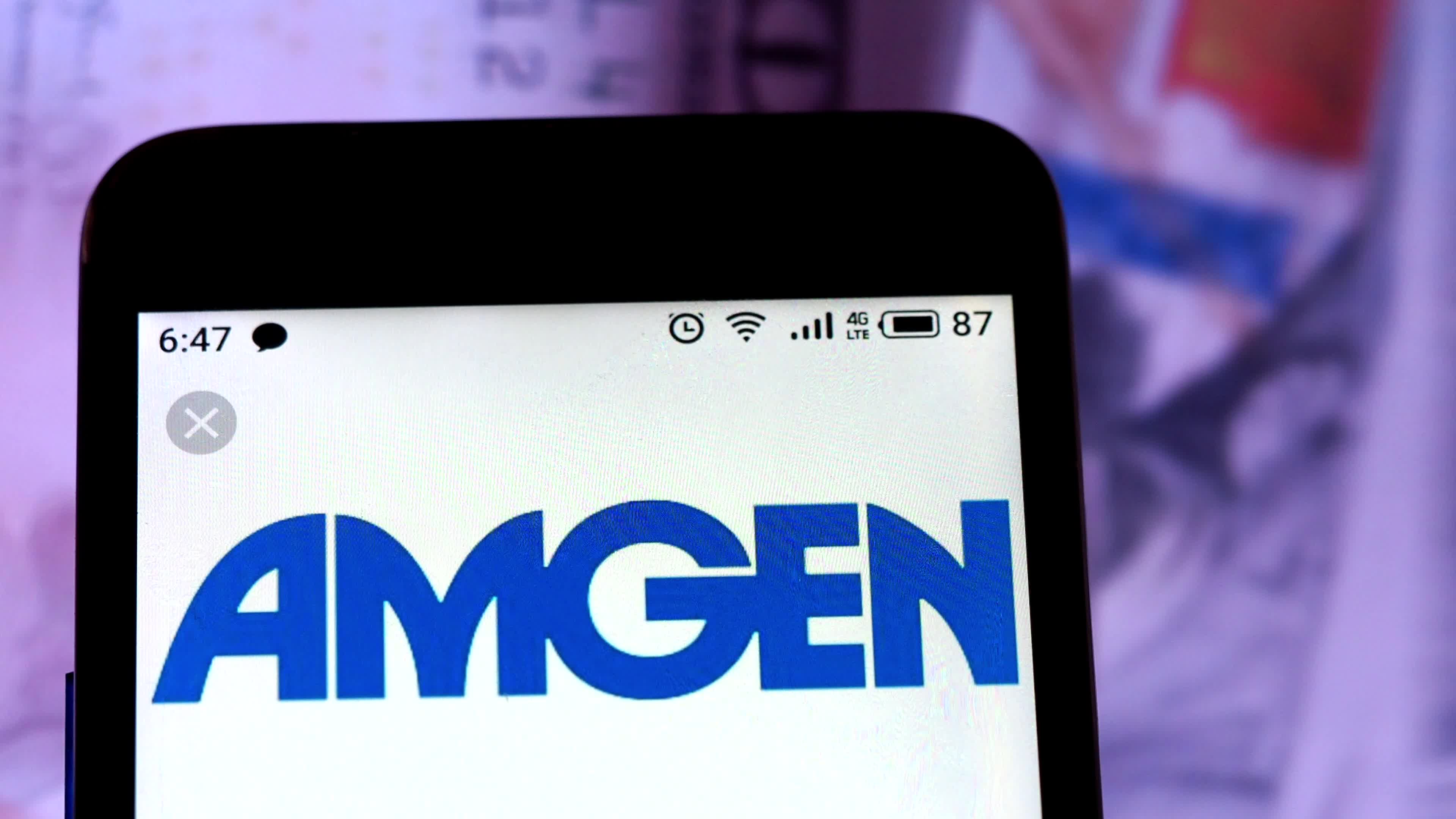 Video illustration the logo of Amgen Inc