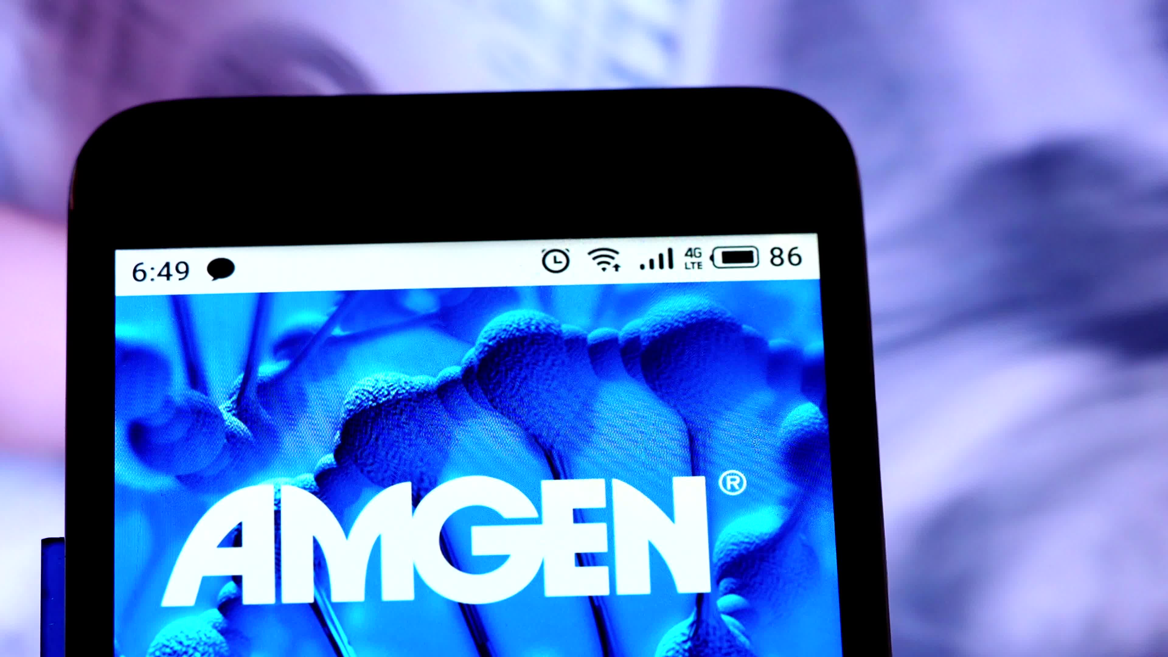 Video illustration the logo of Amgen Inc