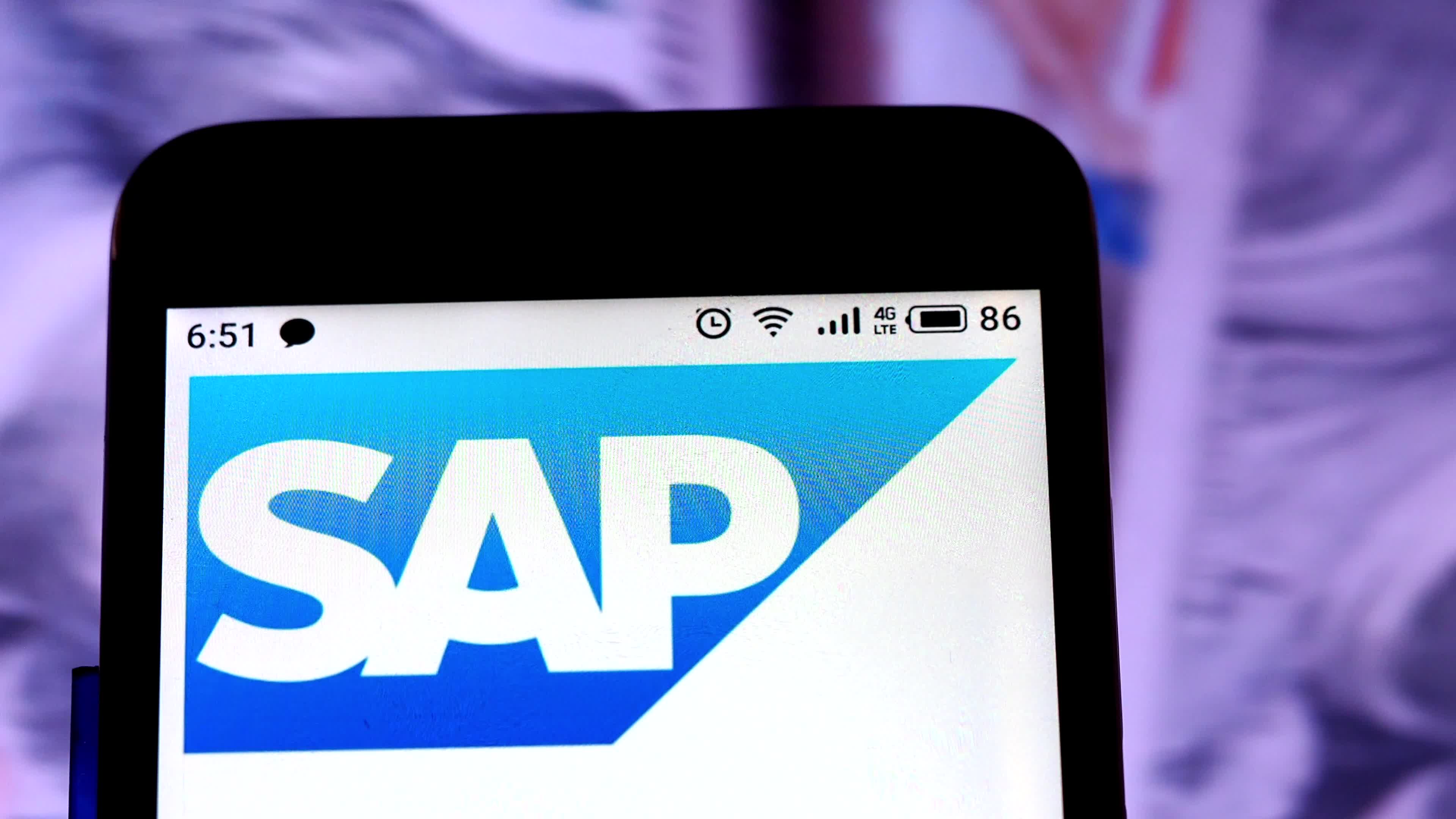 Video illustration the logo of SAP SE