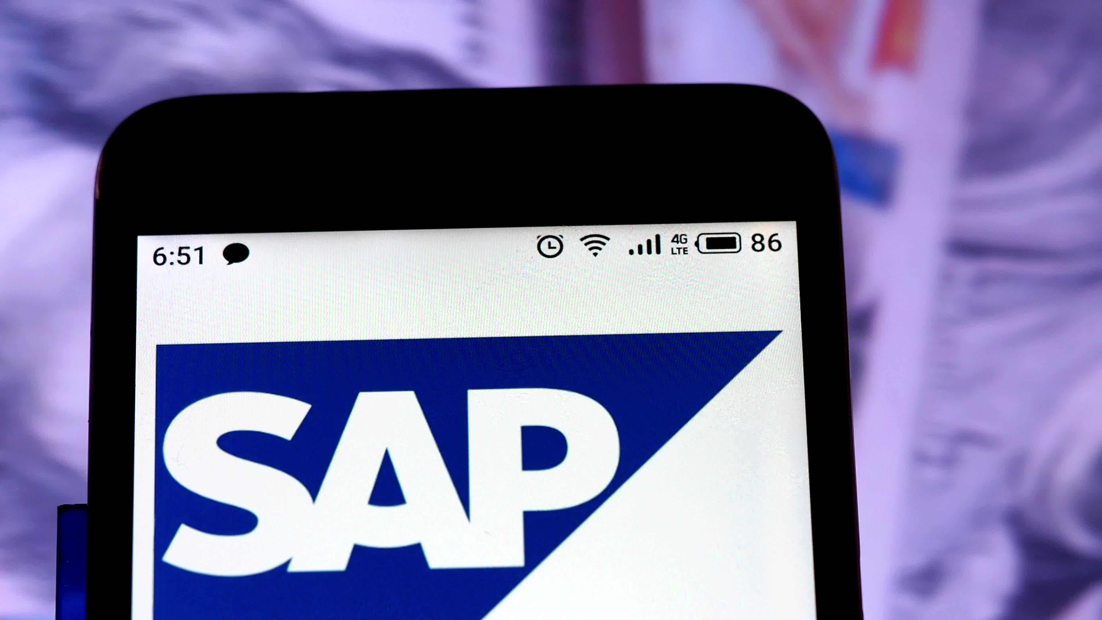 Video illustration the logo of SAP SE