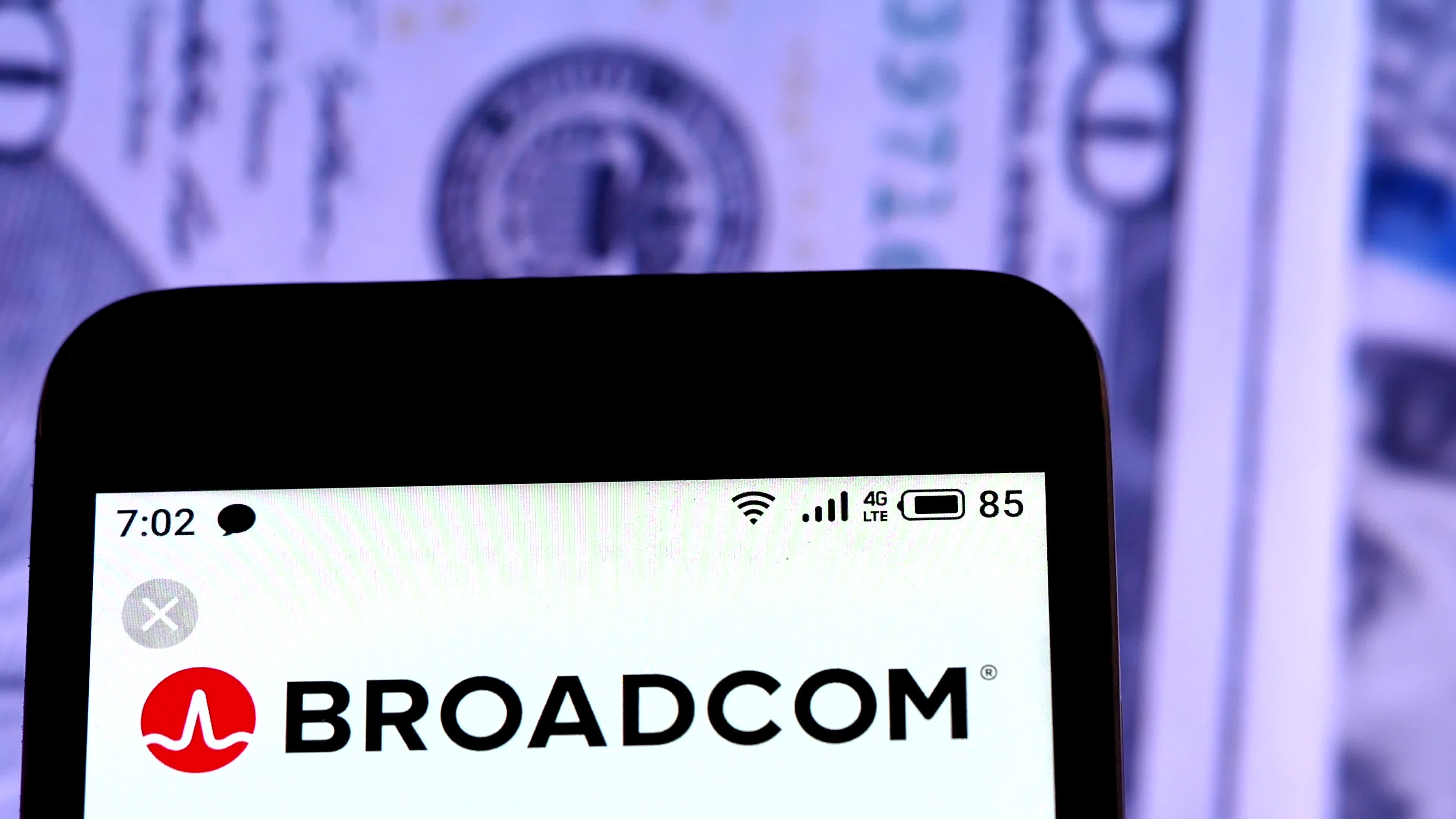 Video illustration the logo of Broadcom Limited