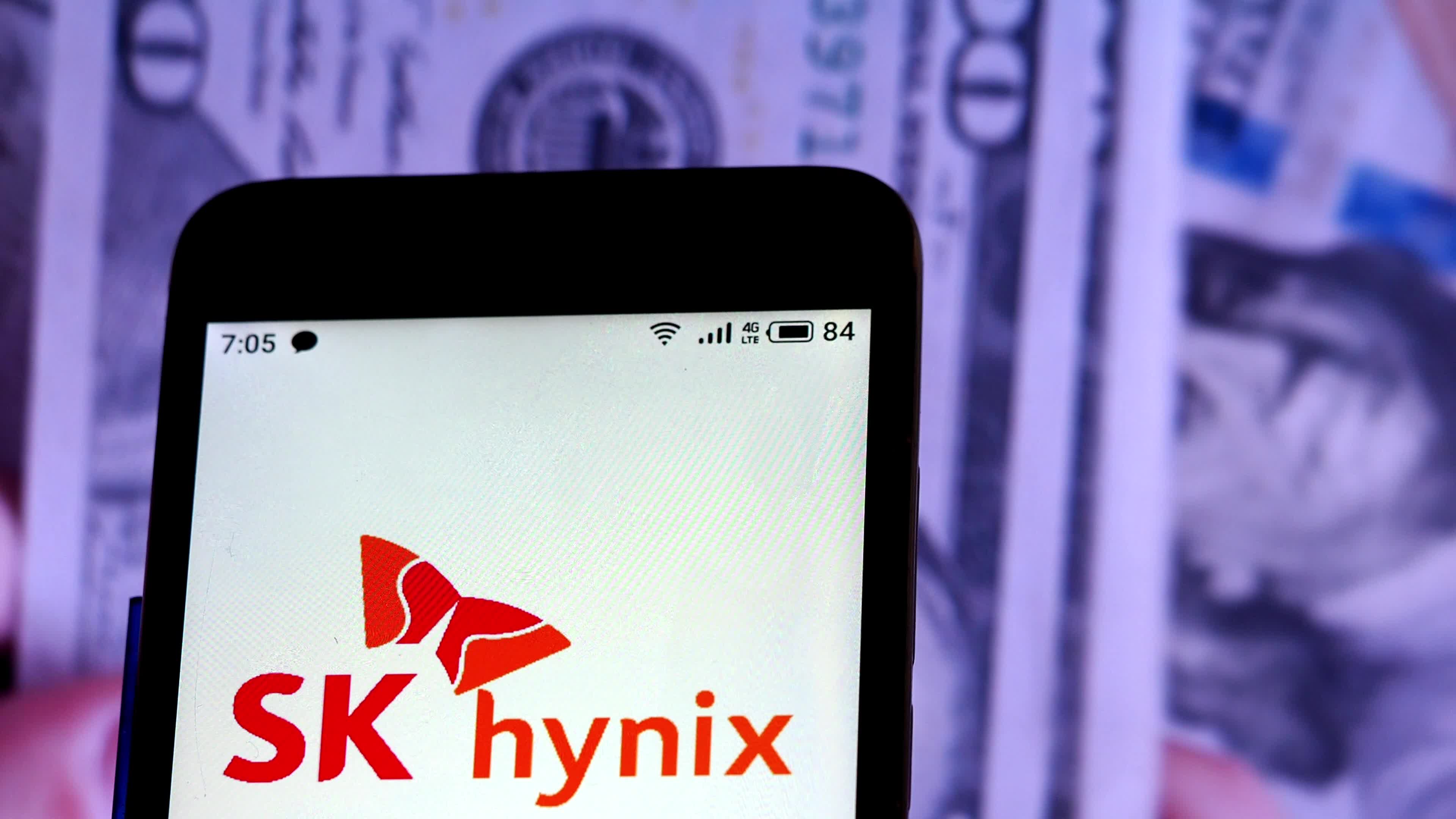 Video illustration the logo of SK Hynix