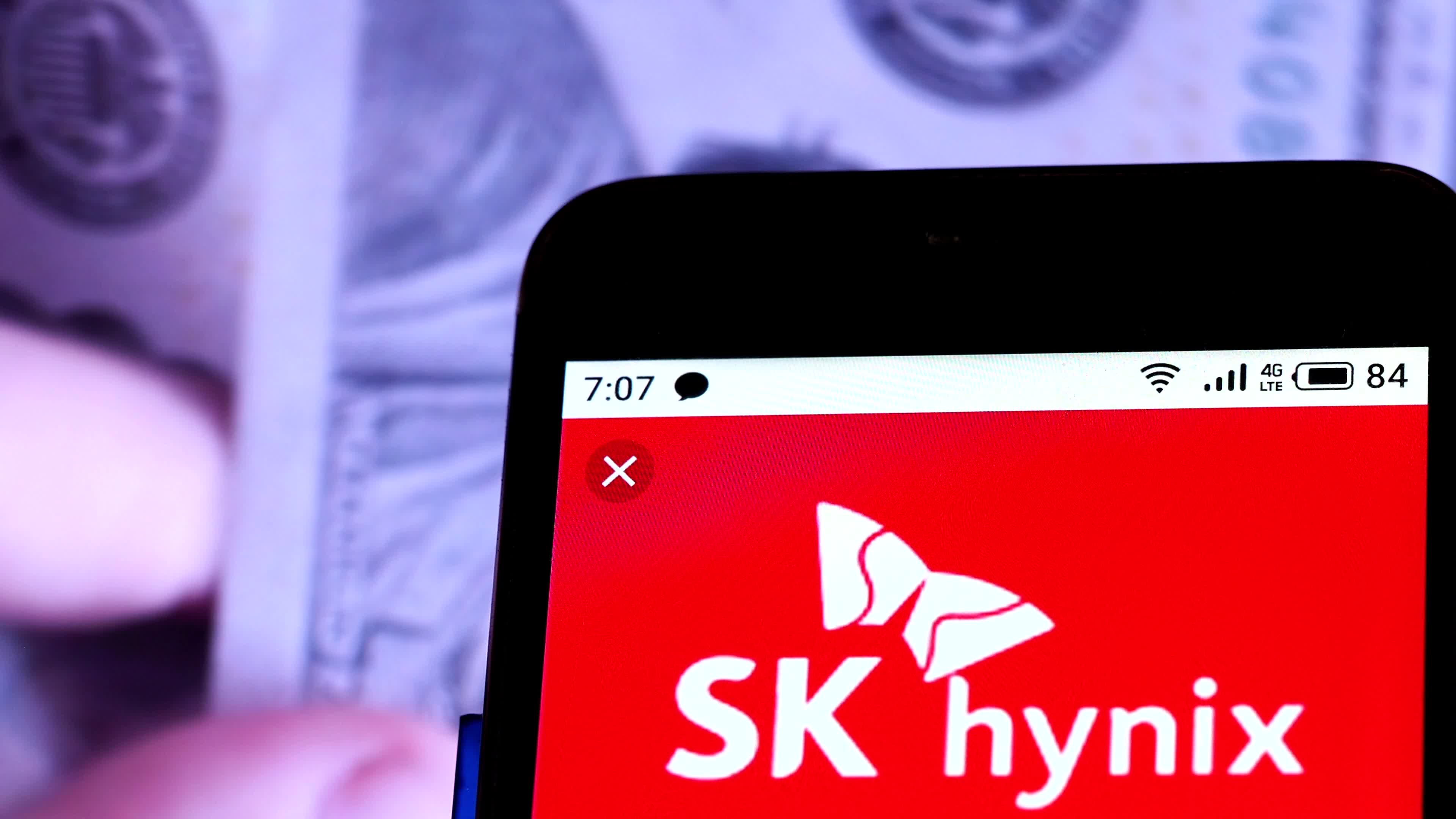 Video illustration the logo of SK Hynix