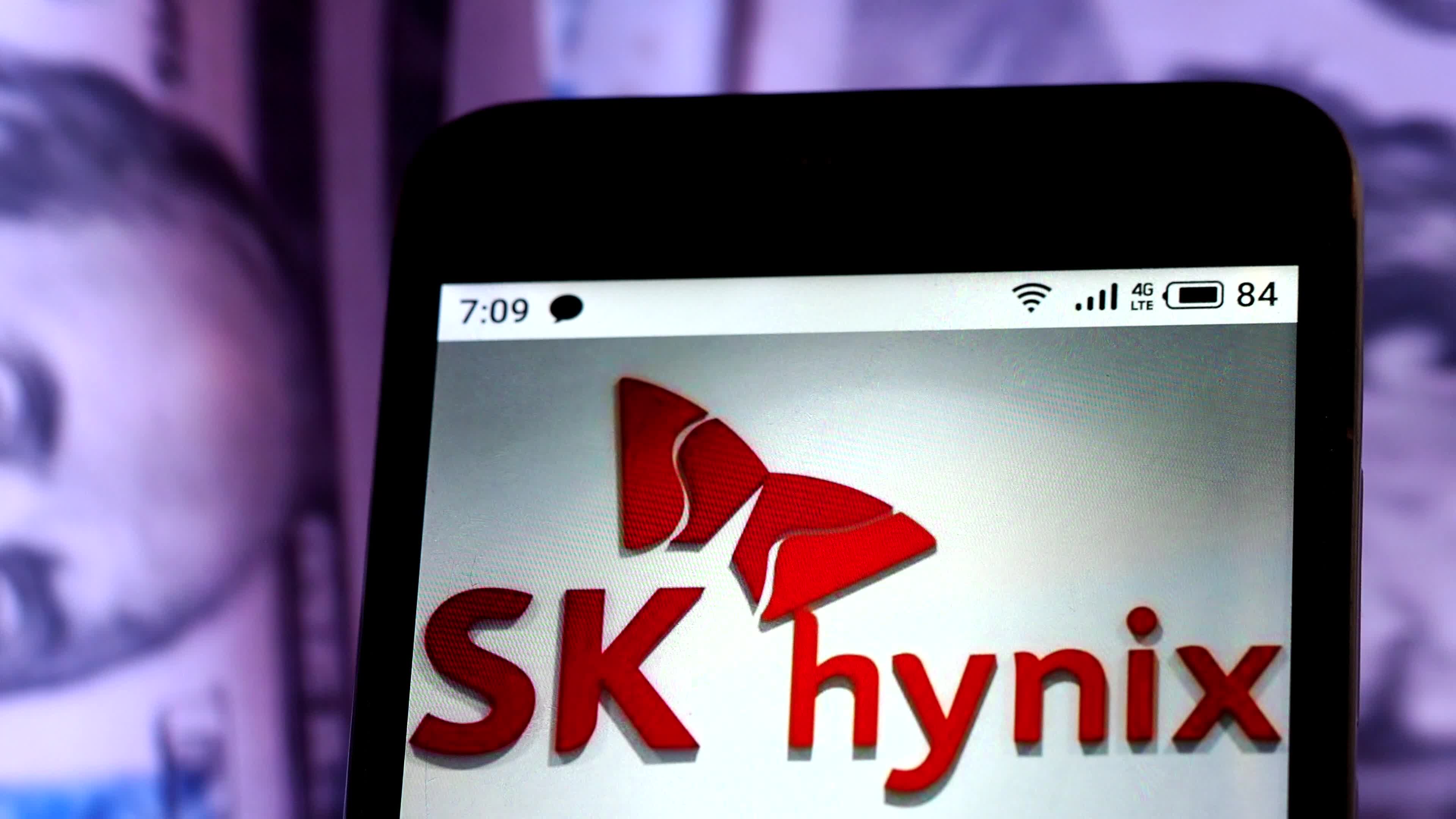 Video illustration the logo of SK Hynix