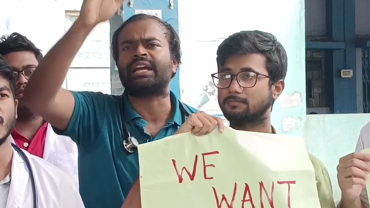 Protest by Junior doctors -NBMCH