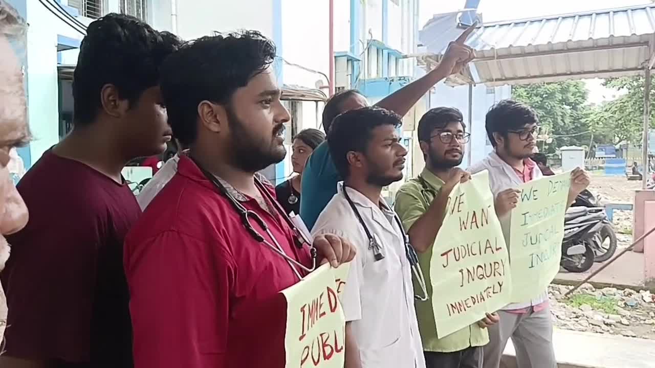 Protest by Junior doctors -NBMCH