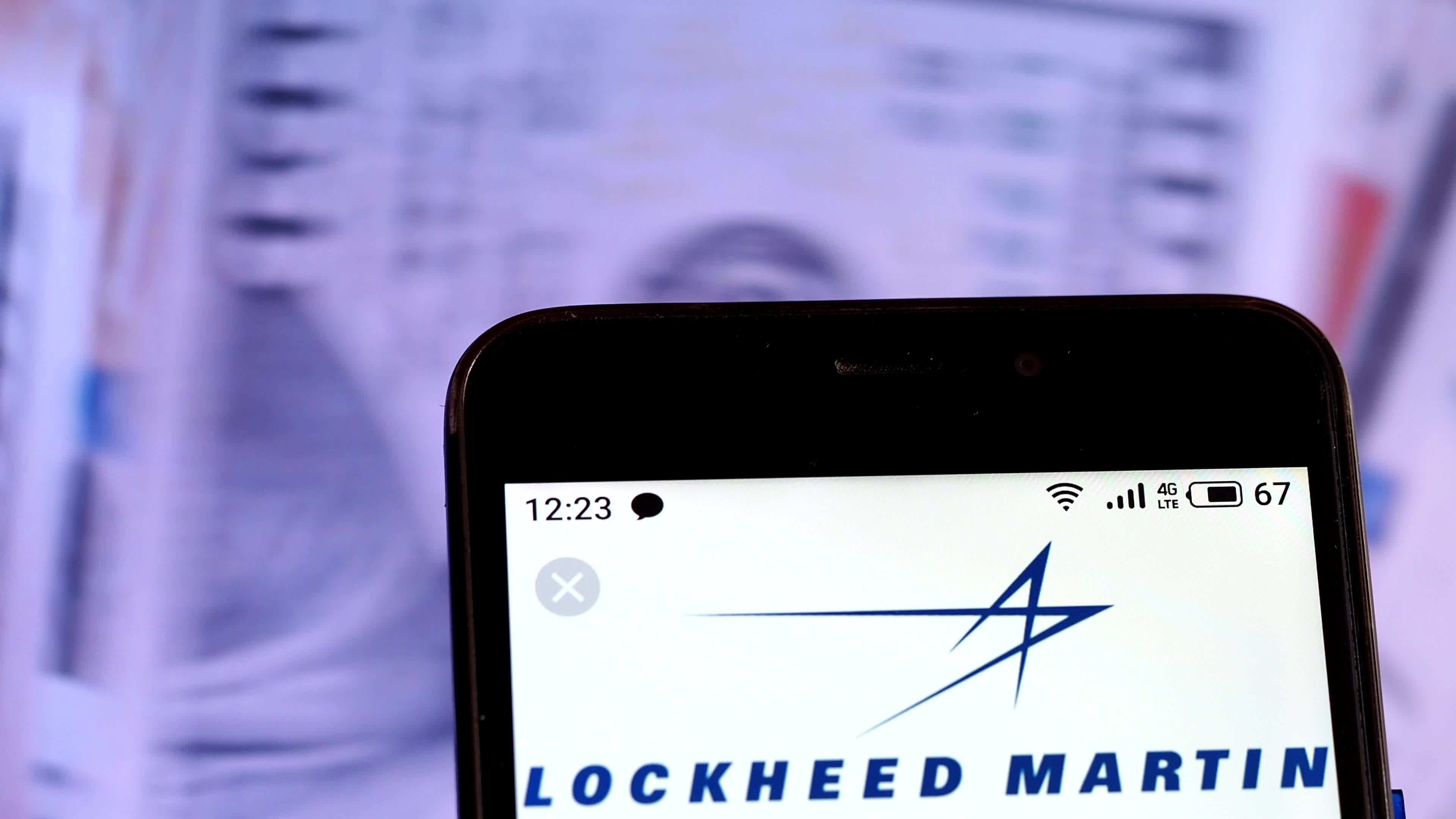Video illustration the logo of Lockheed Martin