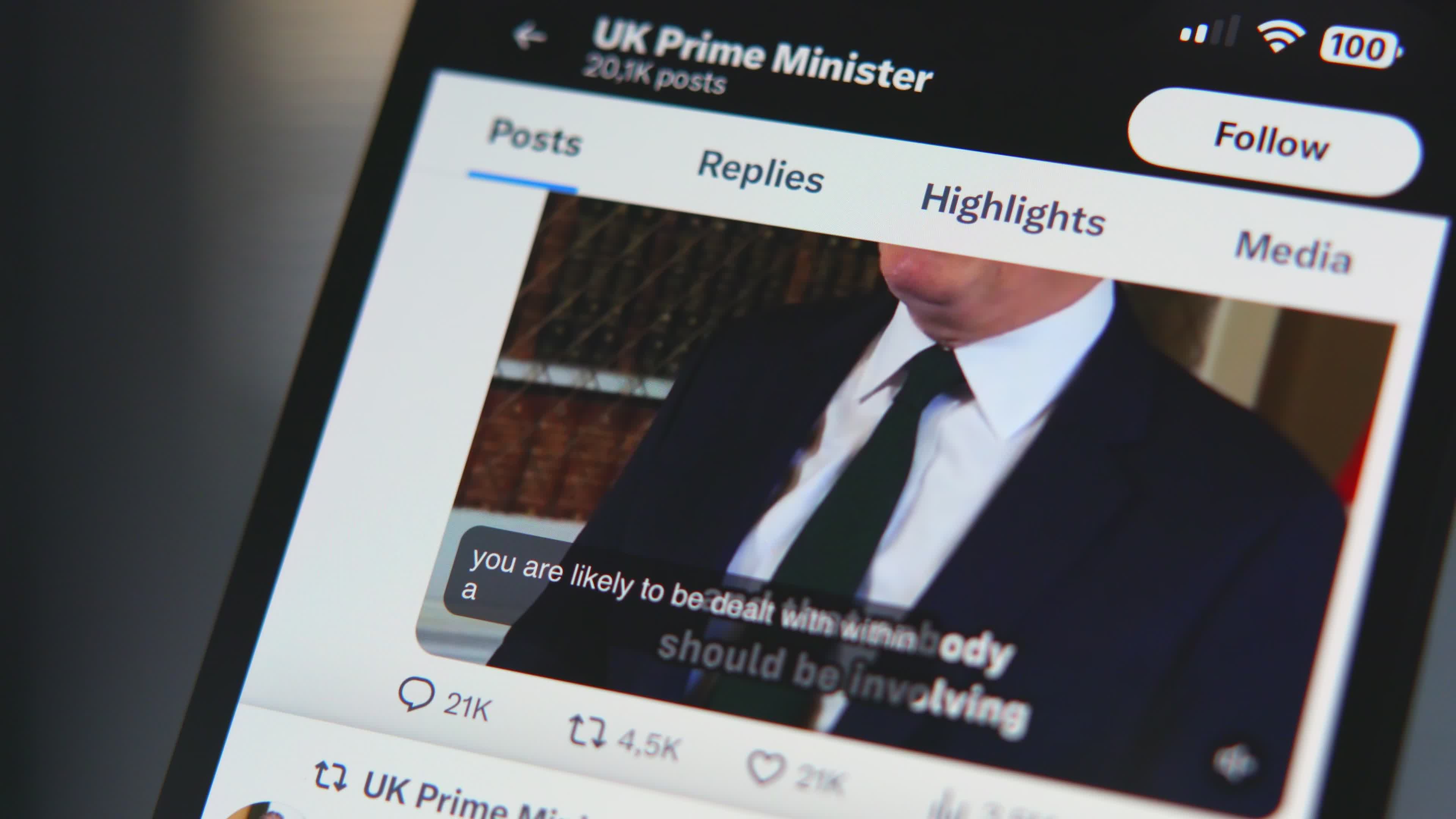 UK Prime Minister's Office on Anti-Immigration Riots 