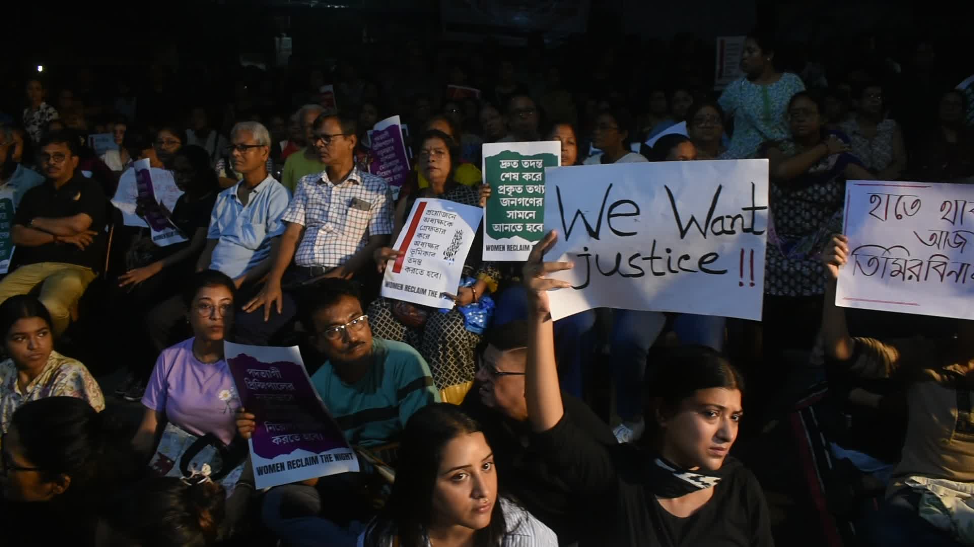 Citizen protest against rape and murder of Doctor in Kolkata on the eve of 78th Indian Independence day.
