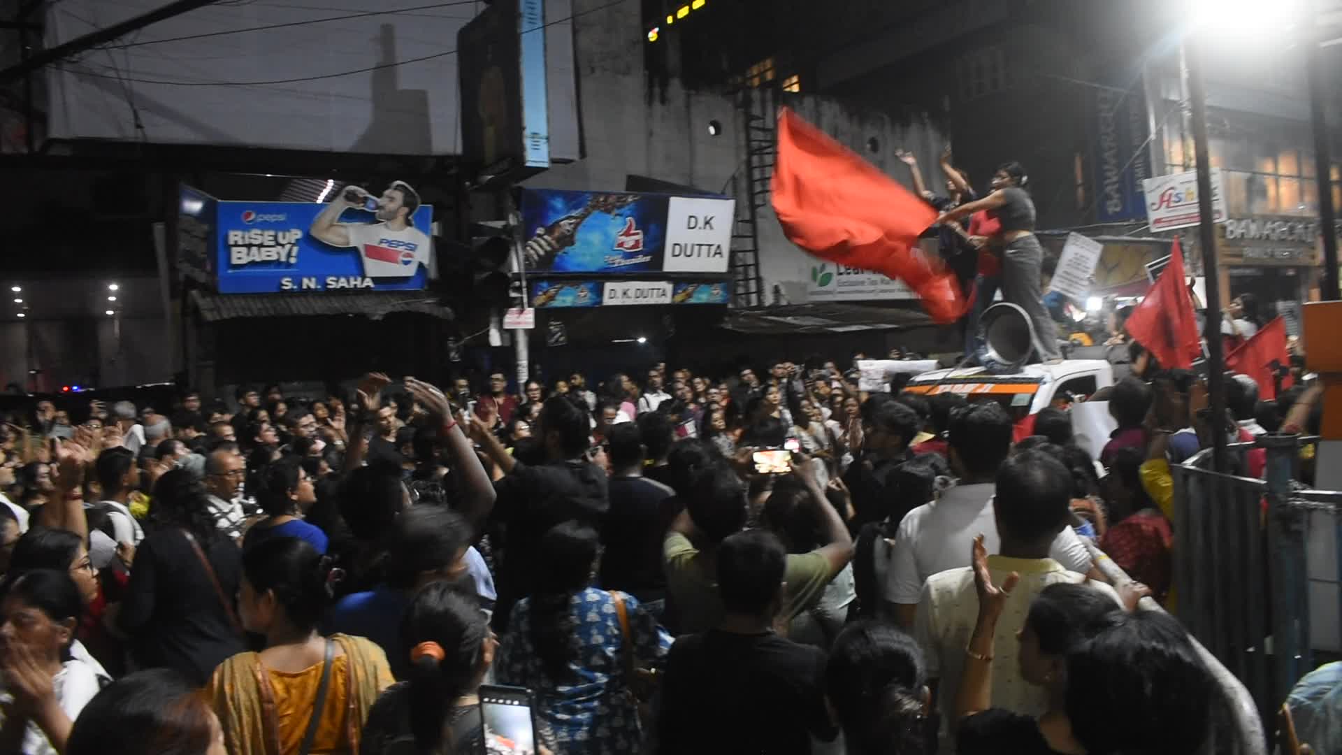Citizen protest against rape and murder of Doctor in Kolkata on the eve of 78th Indian Independence day.