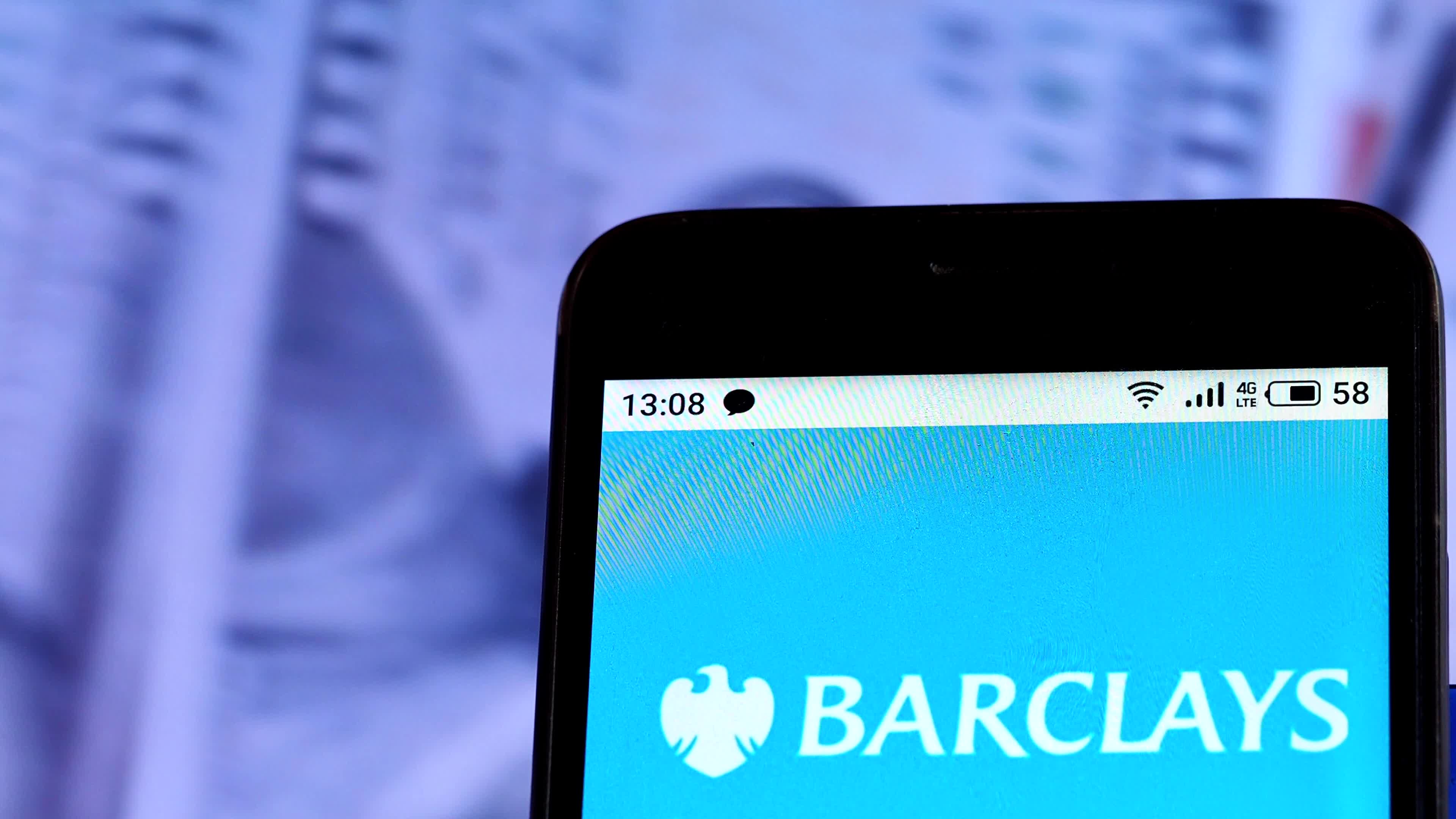 Video illustration the logo of Barclays