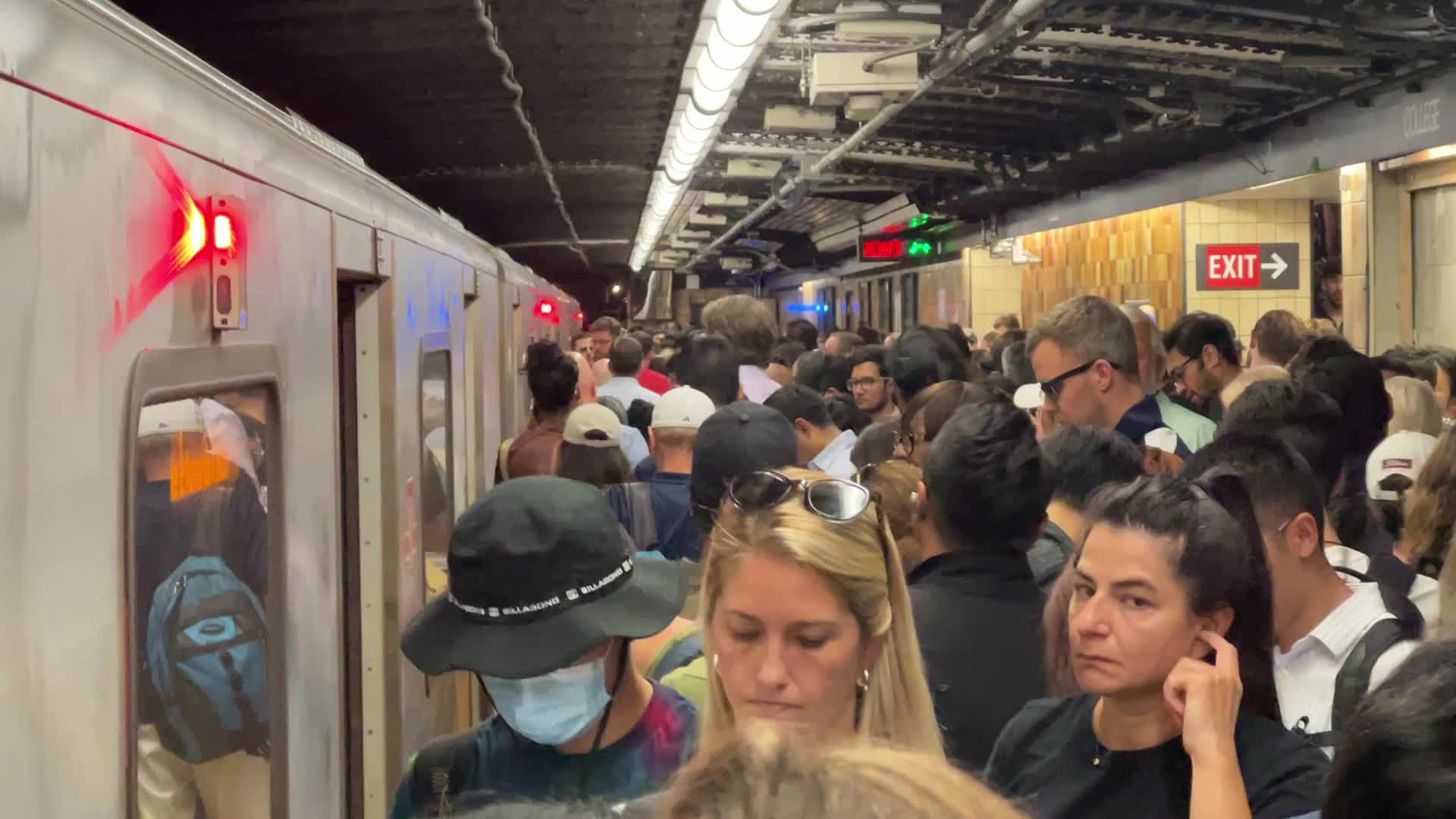 Trespasser on the tracks causes a TTC subway shutdown of line 1