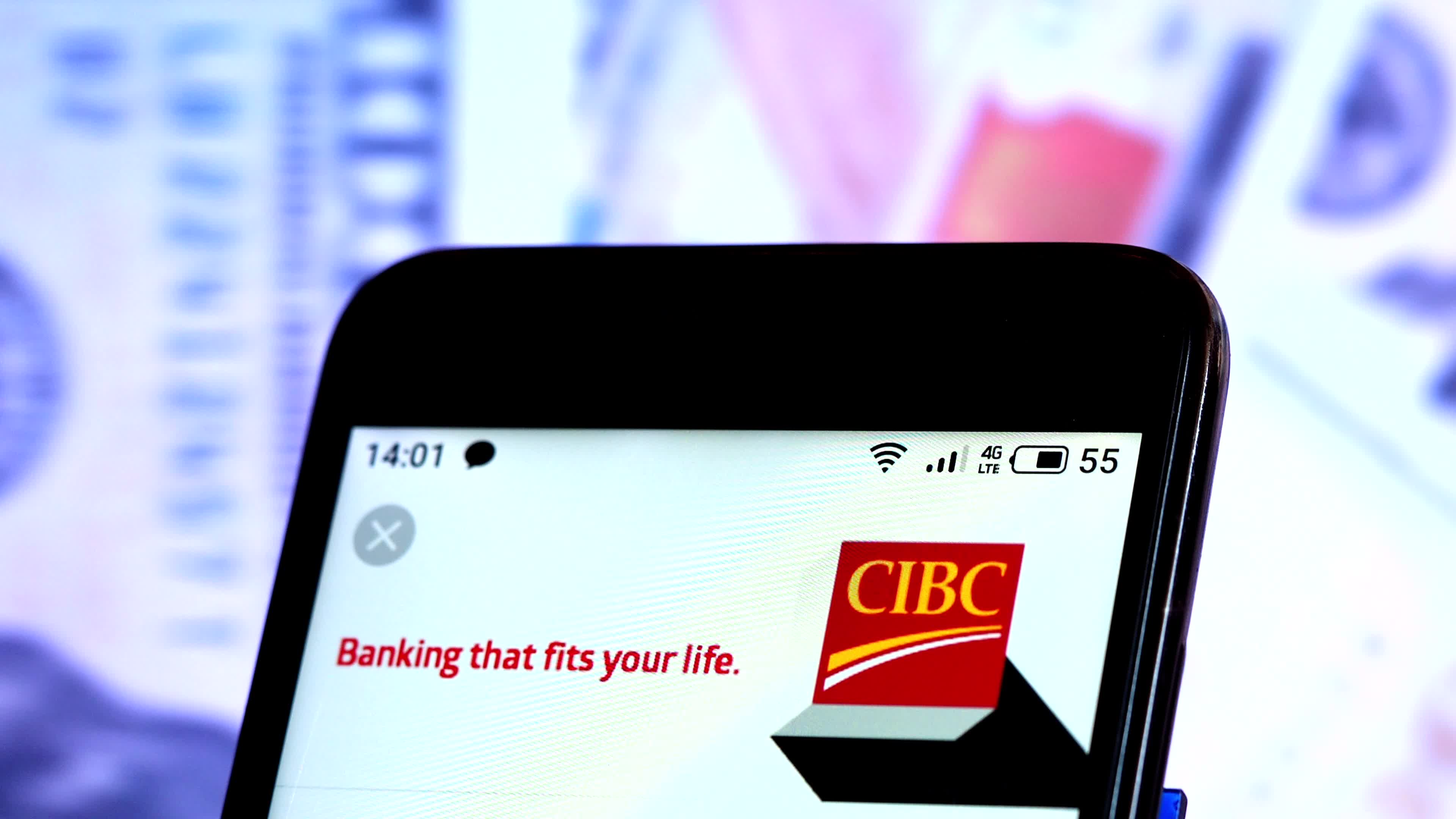 Video illustration the logo of Canadian Imperial Bank of Commerce