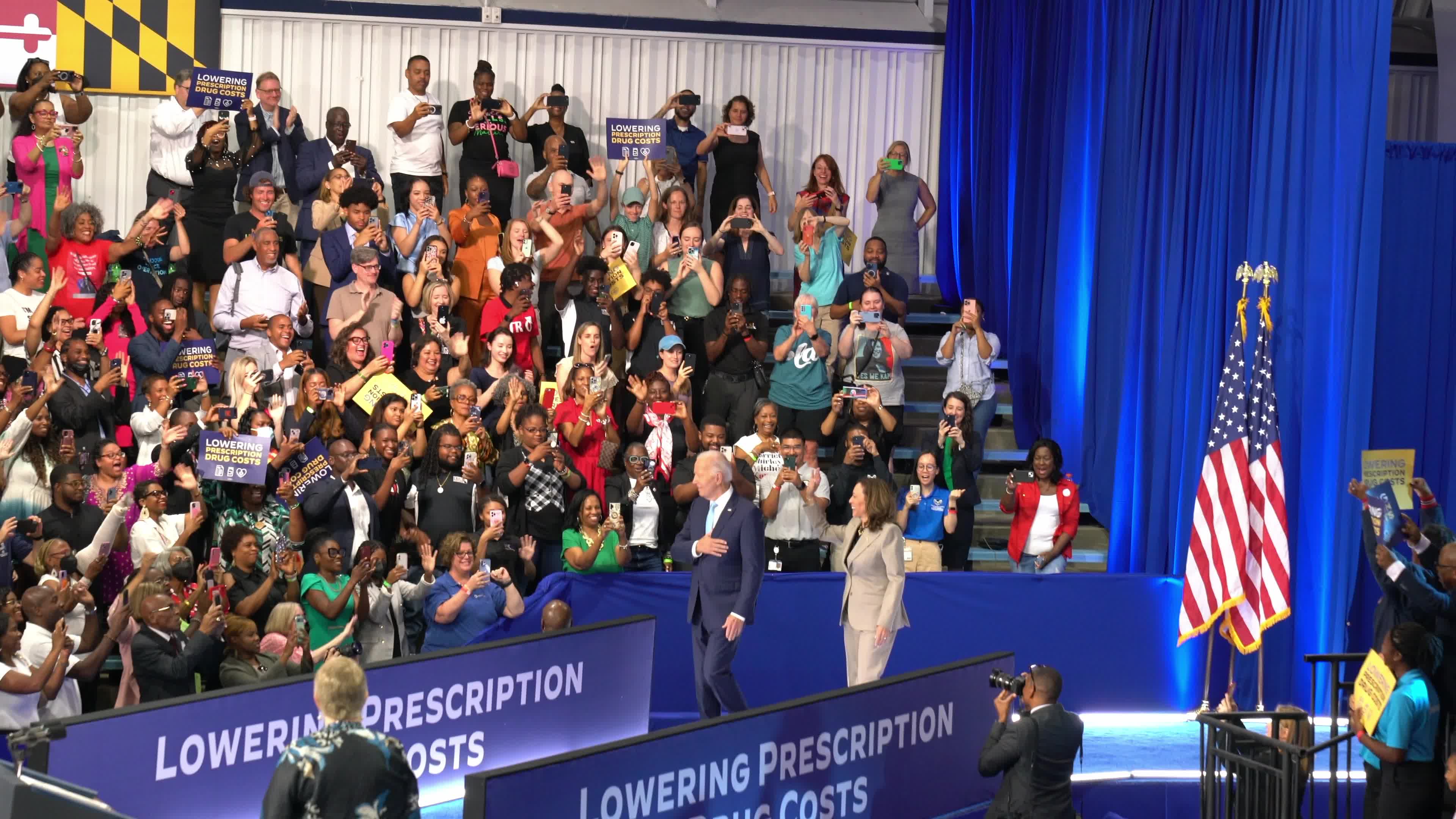 President Biden And Vice President Kamala Harris Speak In Maryland