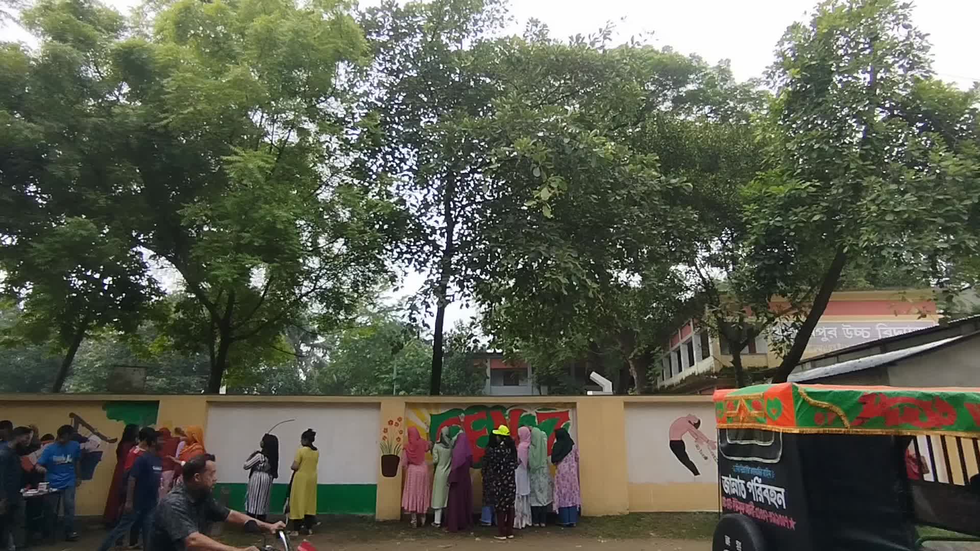Student Paint Graffiti in Bangladesh 