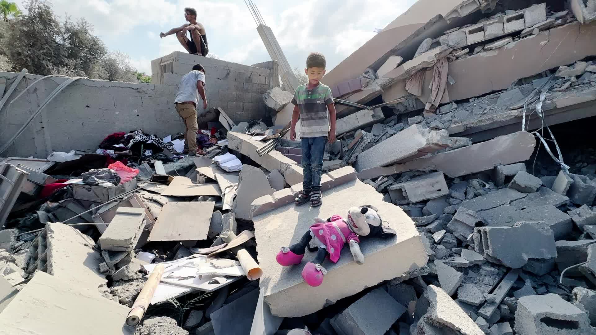 Aftermath of Israeli Airstrike In Gaza, Palestine