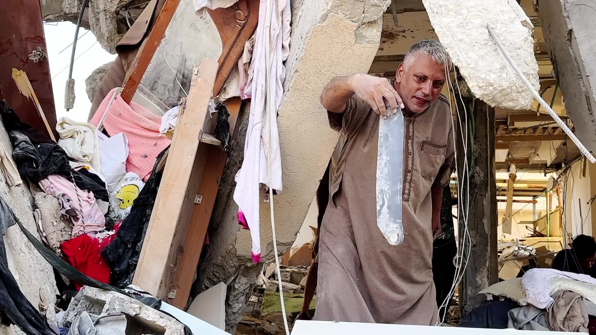 Aftermath of Israeli Airstrike In Gaza, Palestine
