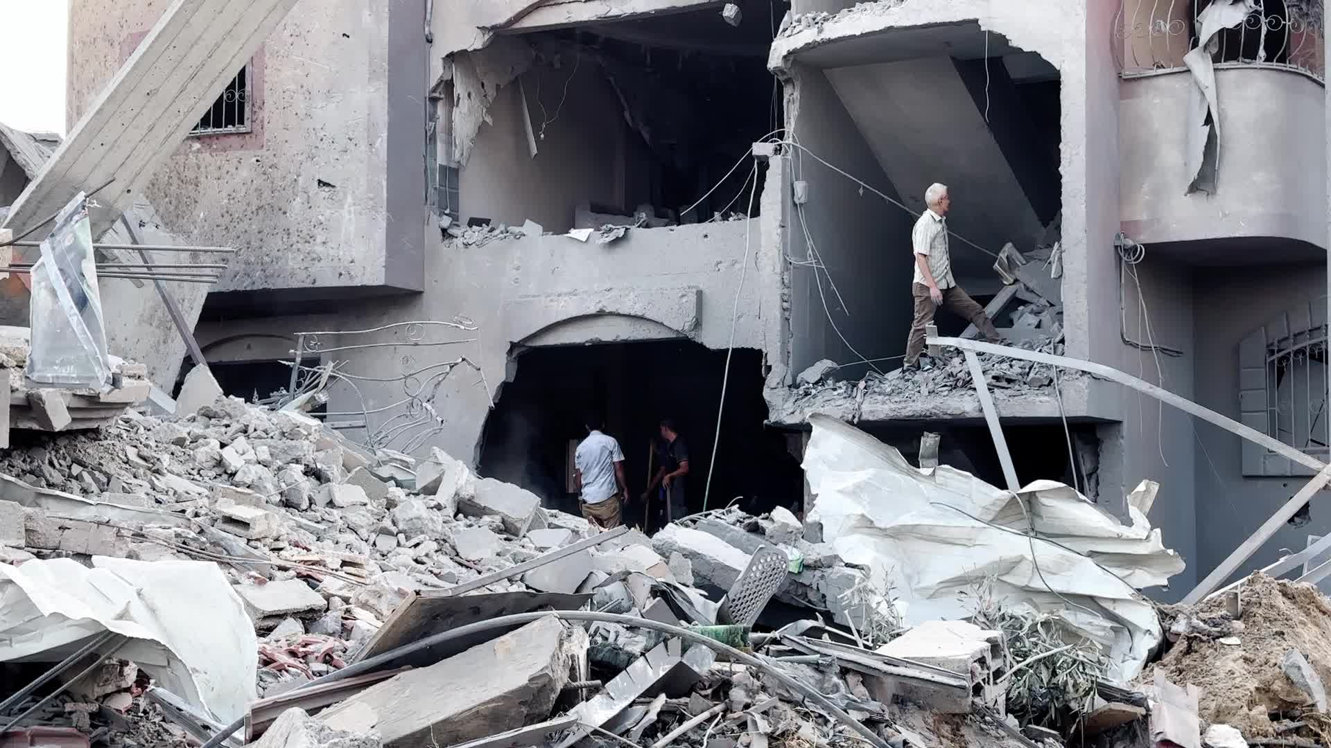 Aftermath of Israeli Airstrike In Gaza, Palestine