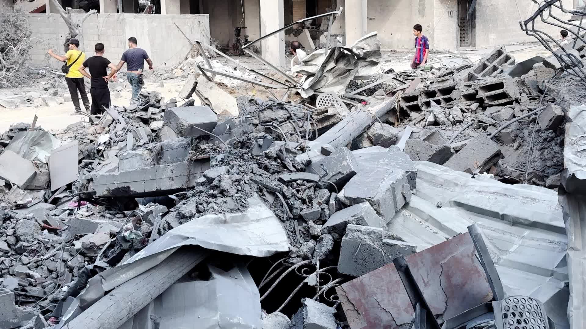Aftermath of Israeli Airstrike In Gaza, Palestine