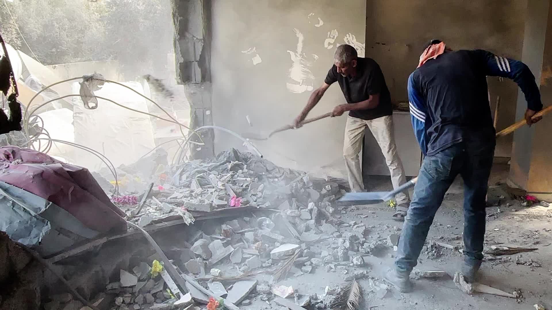 Aftermath of Israeli Airstrike In Gaza, Palestine