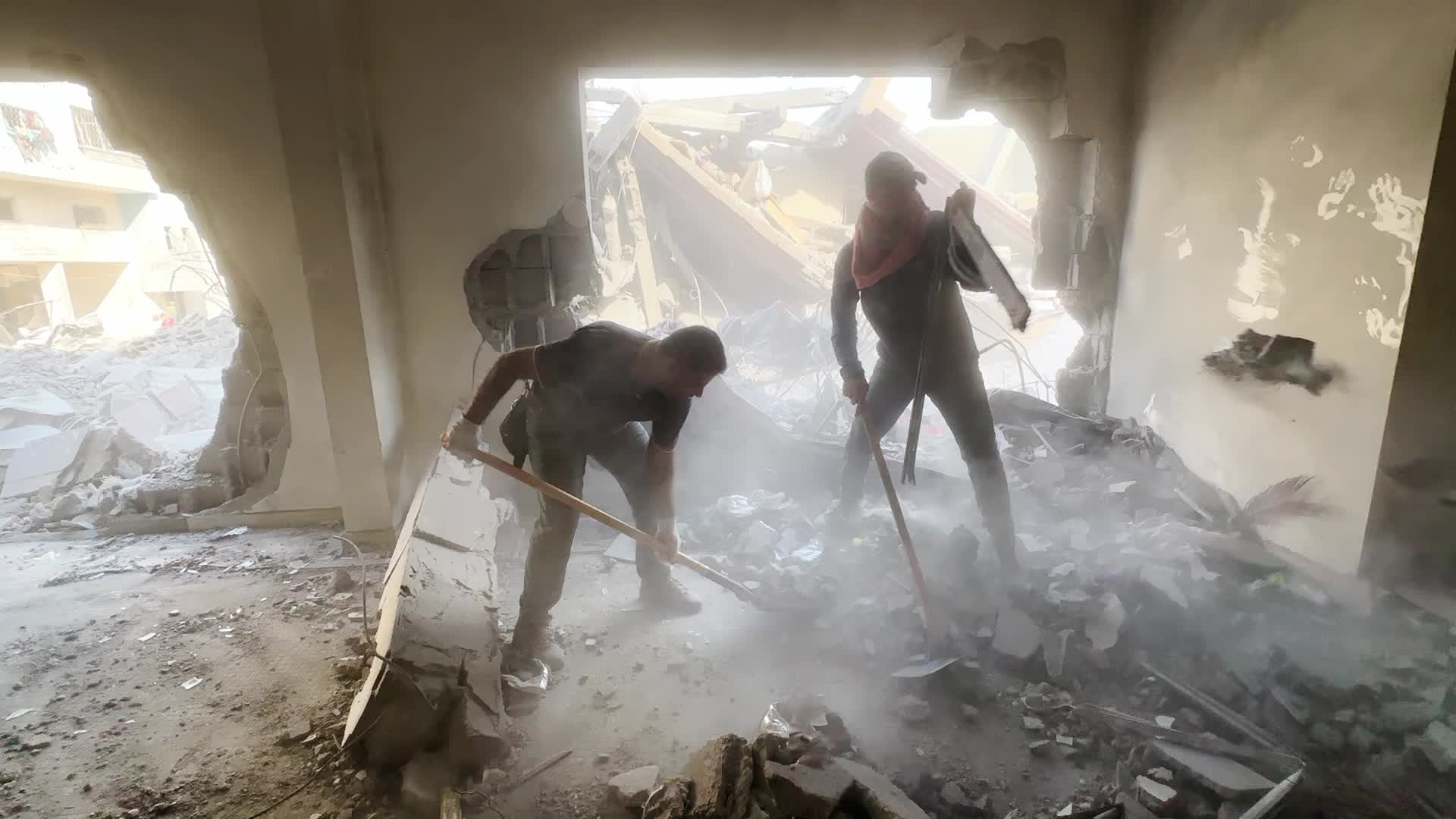 Aftermath of Israeli Airstrike In Gaza, Palestine
