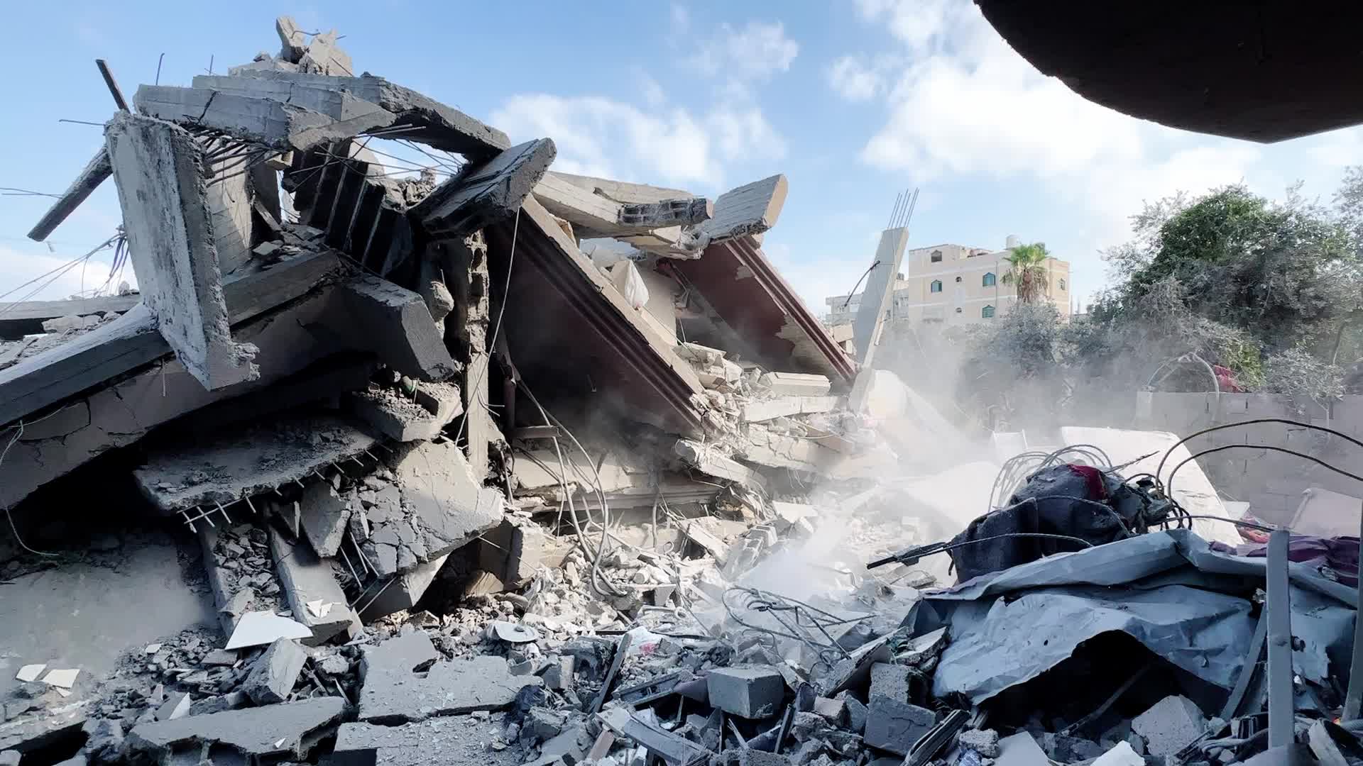 Aftermath of Israeli Airstrike In Gaza, Palestine