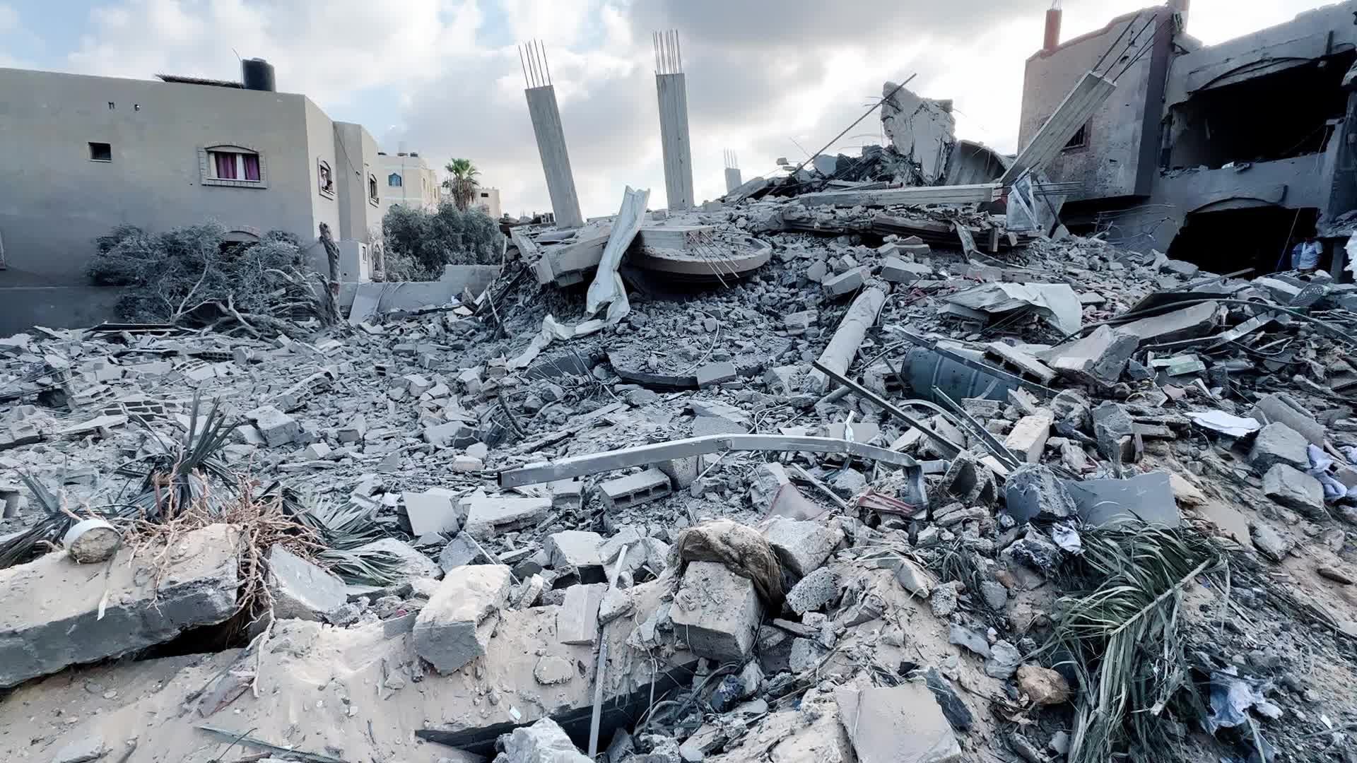 Aftermath of Israeli Airstrike In Gaza, Palestine