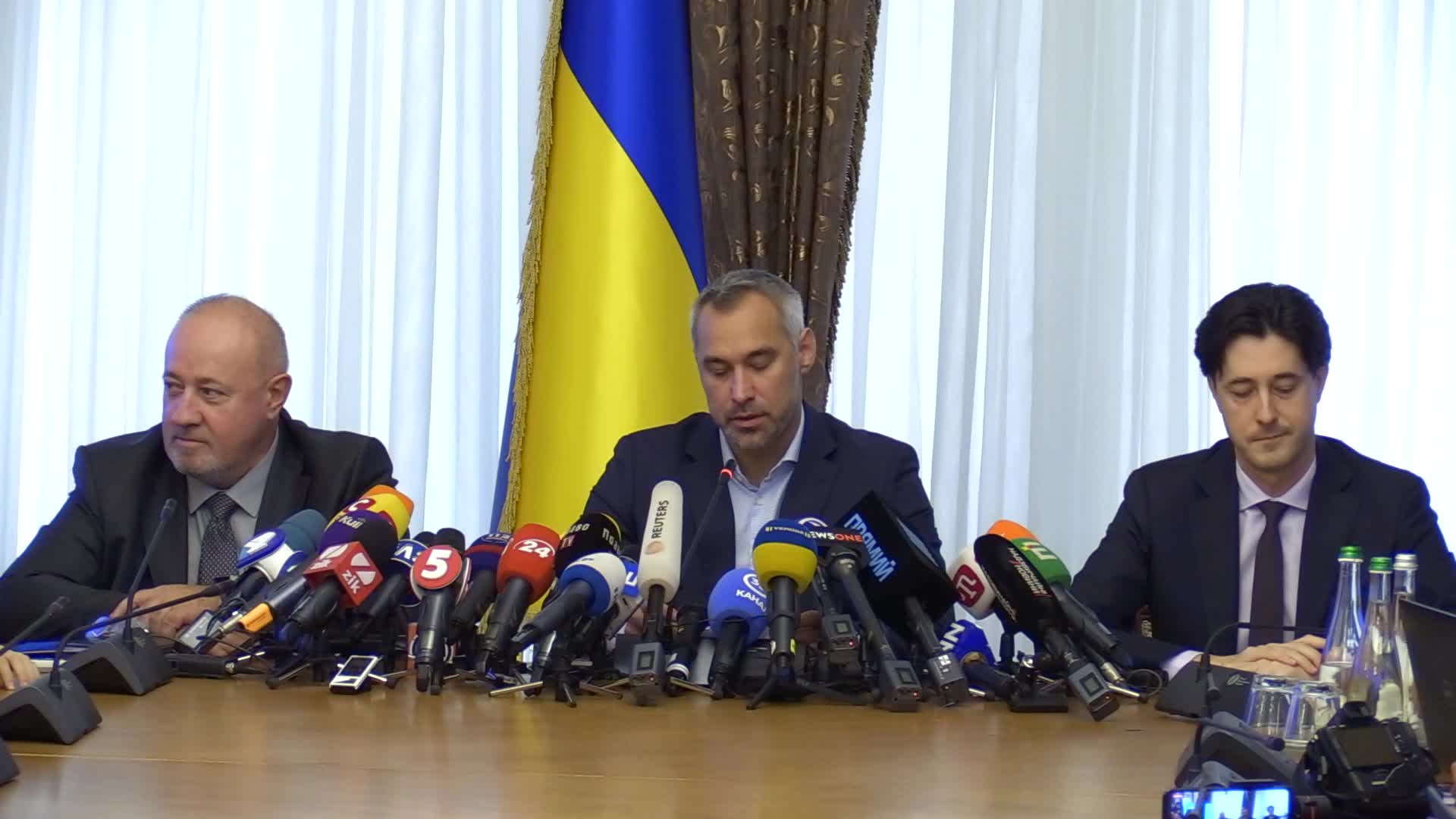 Prosecutor General of Ukraine Ruslan Riaboshapka press-conference in Kyiv