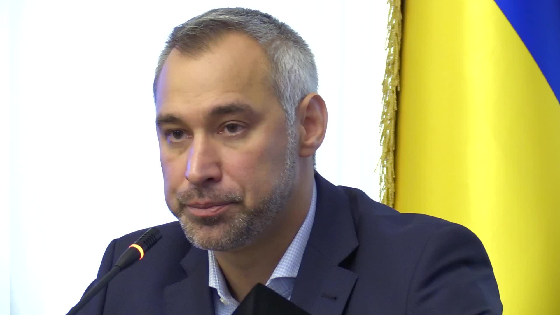 Prosecutor General of Ukraine Ruslan Riaboshapka press-conference in Kyiv