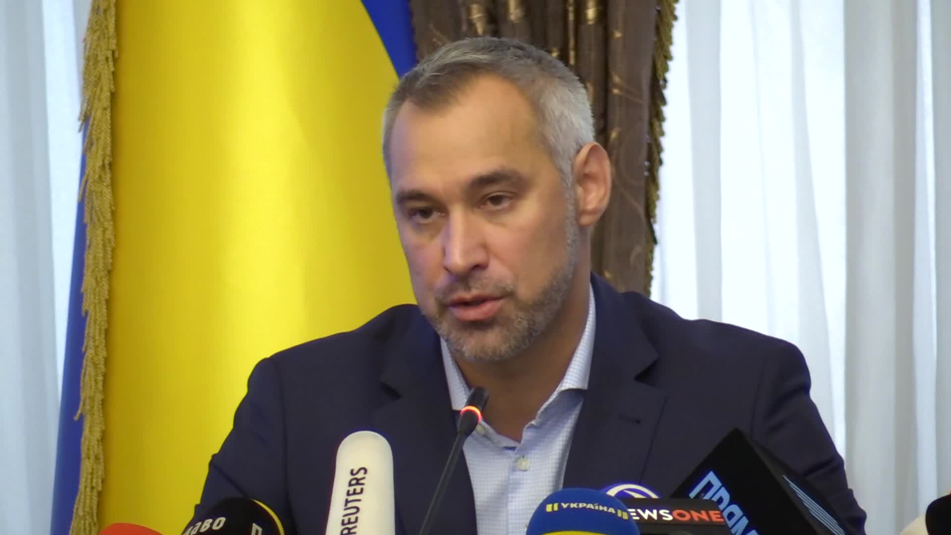 Prosecutor General of Ukraine Ruslan Riaboshapka press-conference in Kyiv
