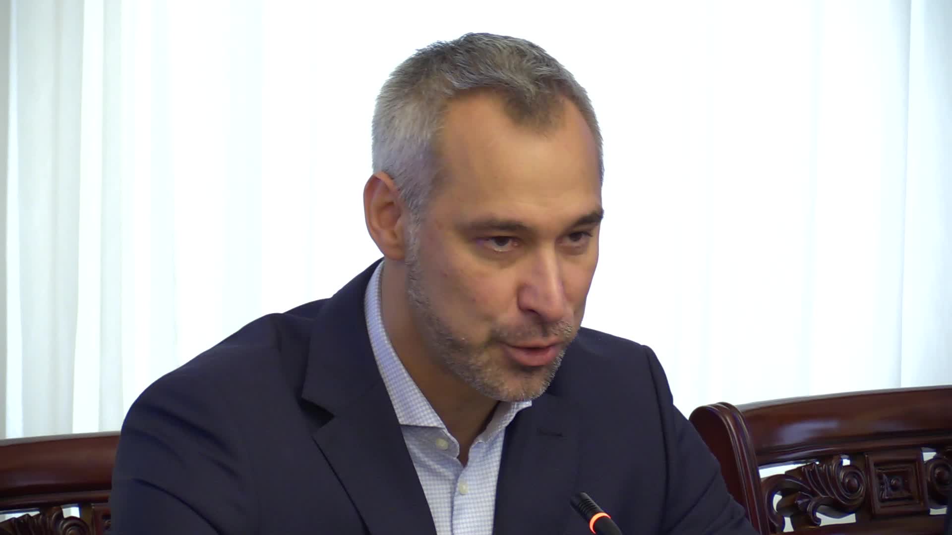 Prosecutor General of Ukraine Ruslan Riaboshapka press-conference in Kyiv