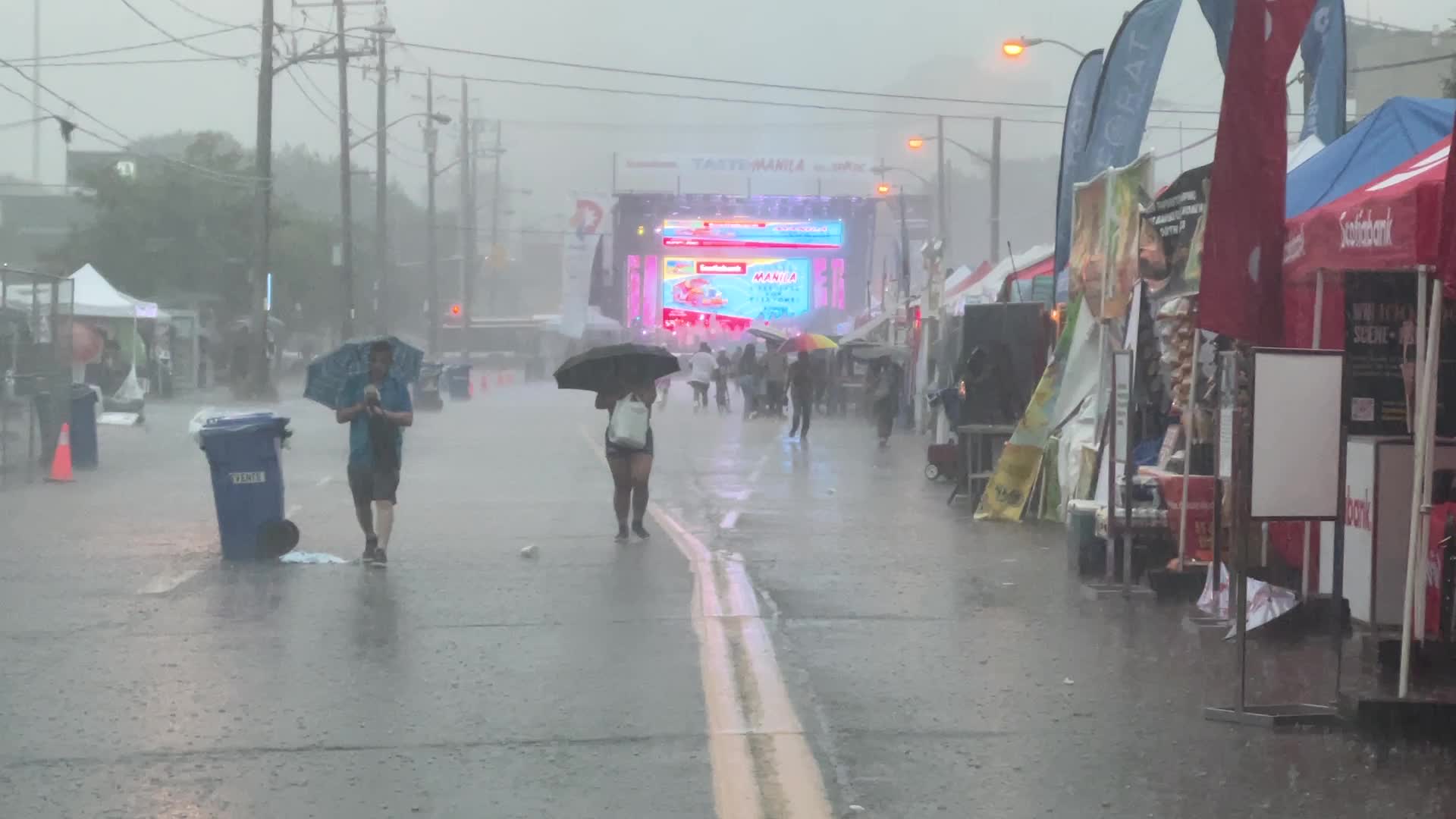 Severe thunderstorms in Toronto, Canada