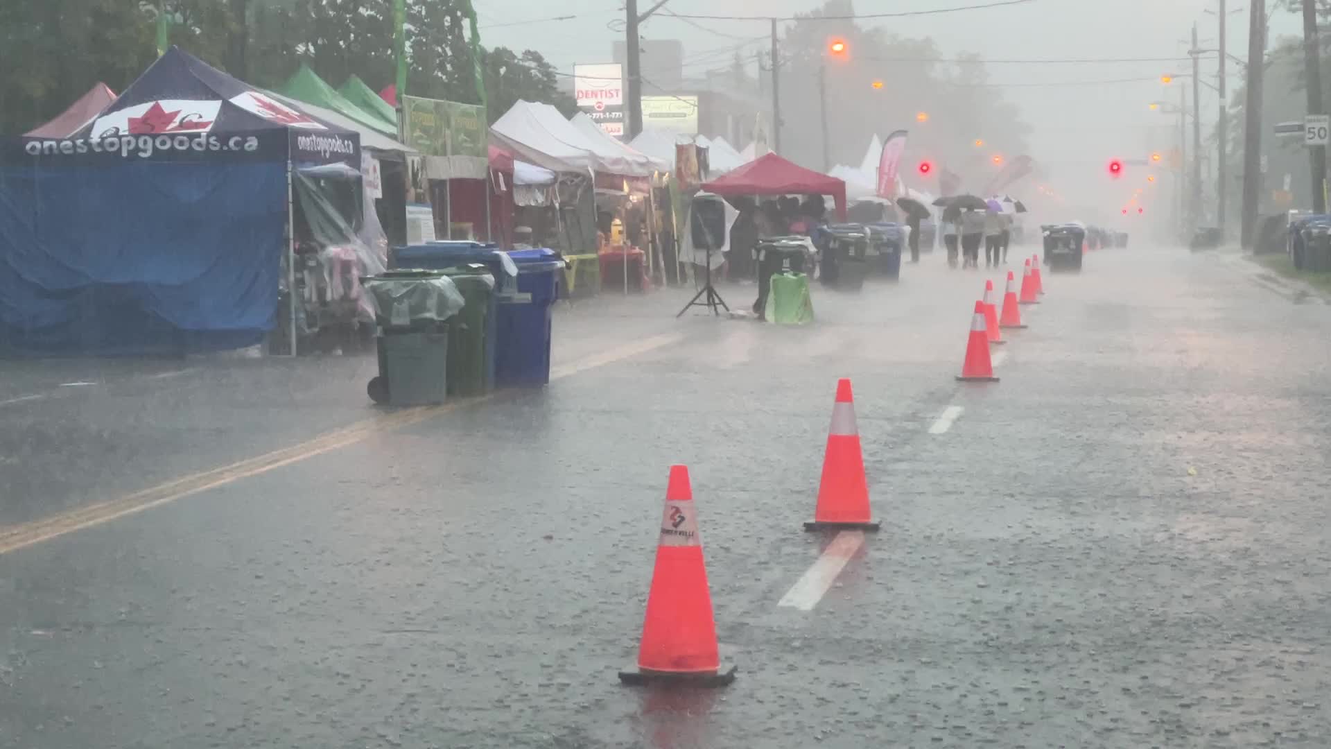 Severe thunderstorms in Toronto, Canada