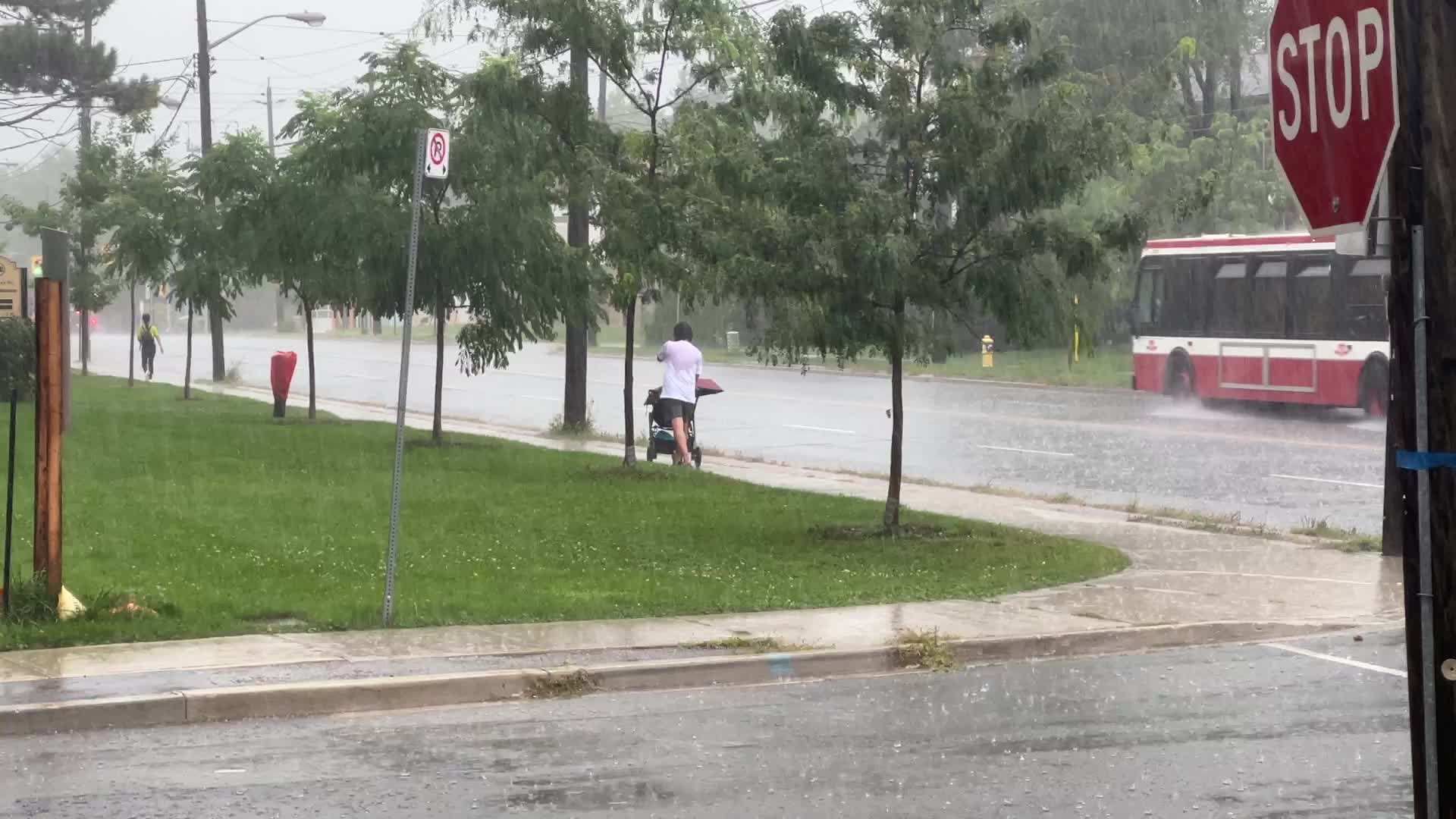 Severe thunderstorms in Toronto, Canada