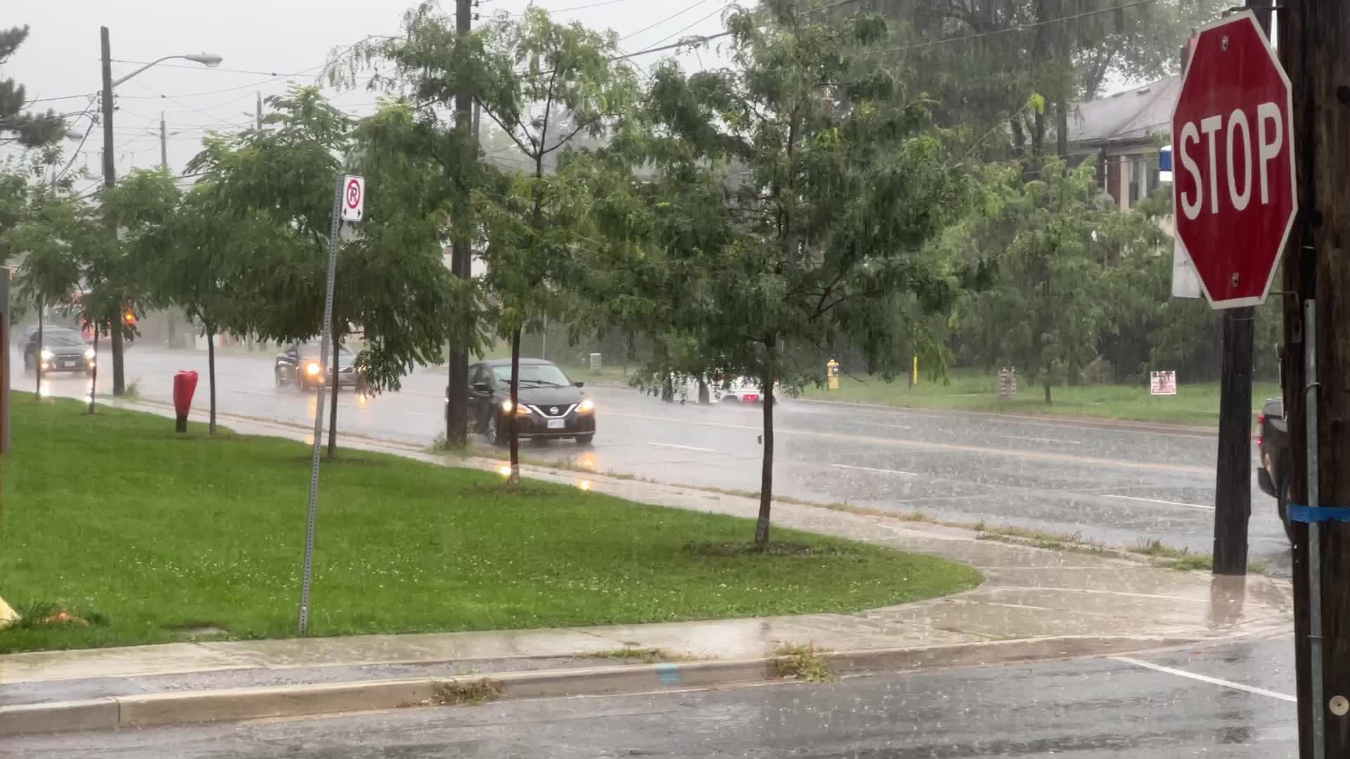 Severe thunderstorms in Toronto, Canada