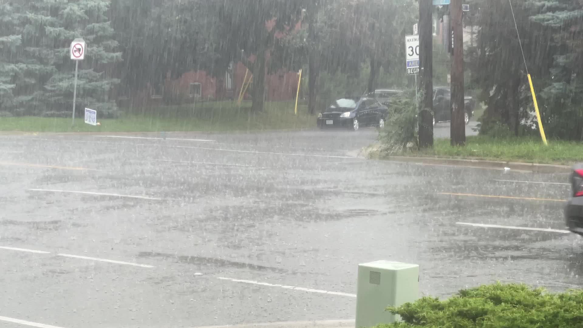 Severe thunderstorms in Toronto, Canada