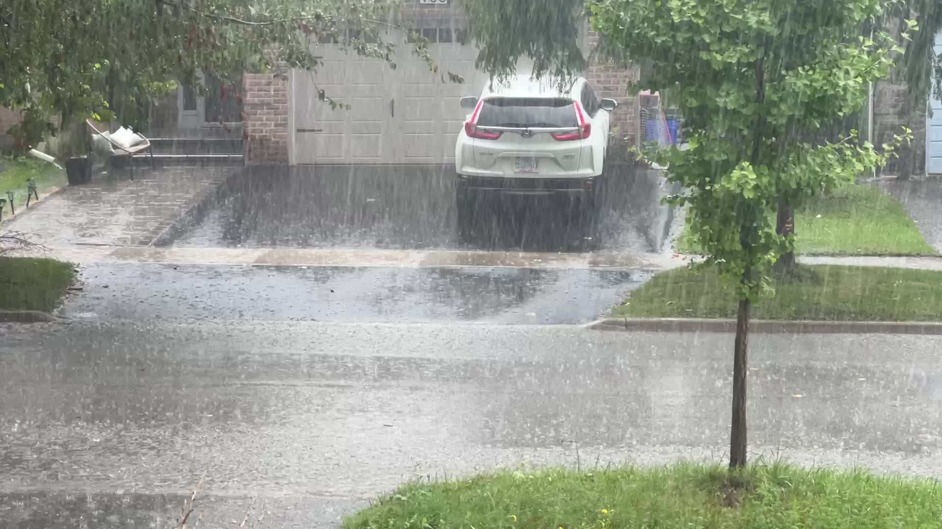 Severe thunderstorms in Toronto, Canada