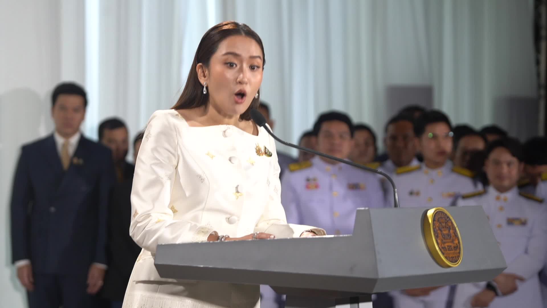 Pheu Thai Party Leader Paetongtarn Shinawatra Receives Appointment To Become Thailand's Prime Minister.