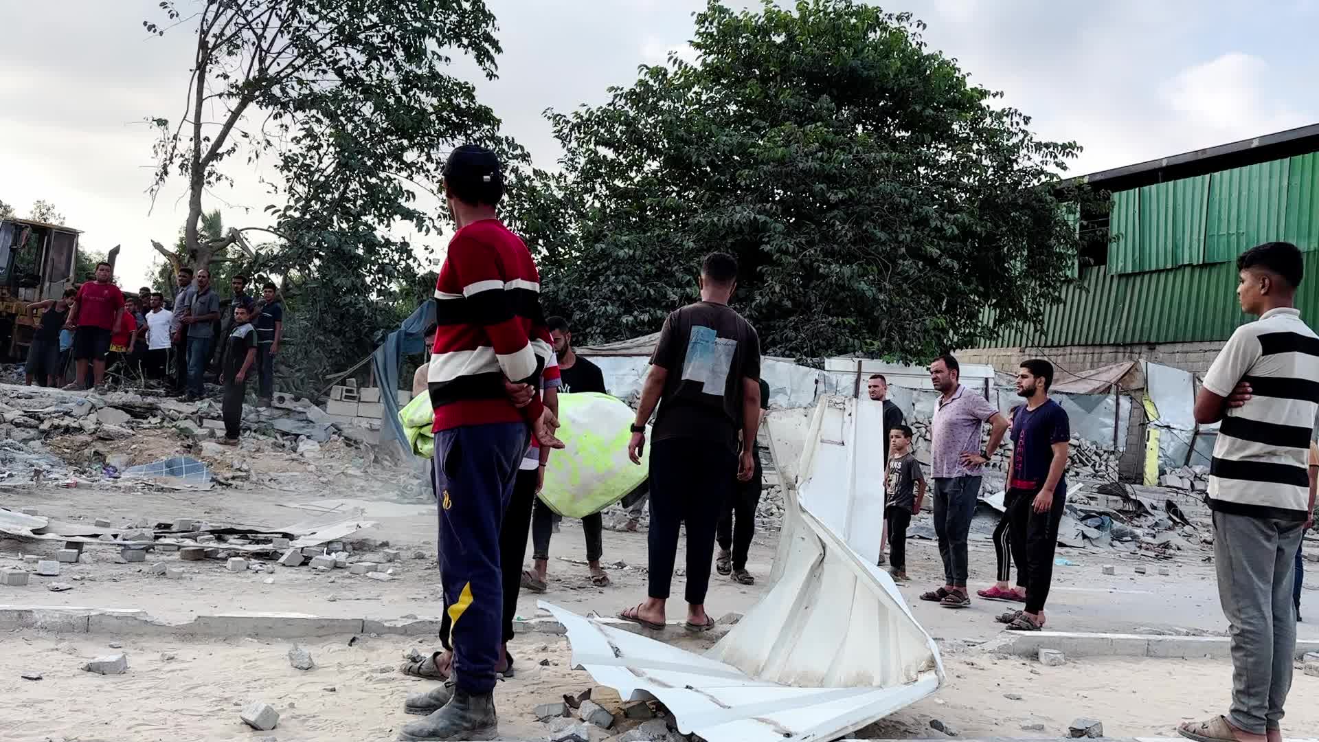 Aftermath Of Israeli Airstrike In Gaza, Palestine