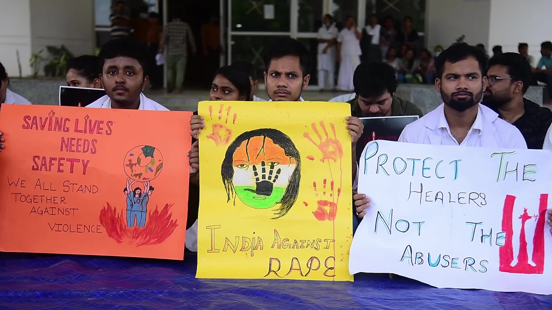 Doctors Hold Nationwide Protest Condemning Kolkata Doctor Rape-Murder Case in India