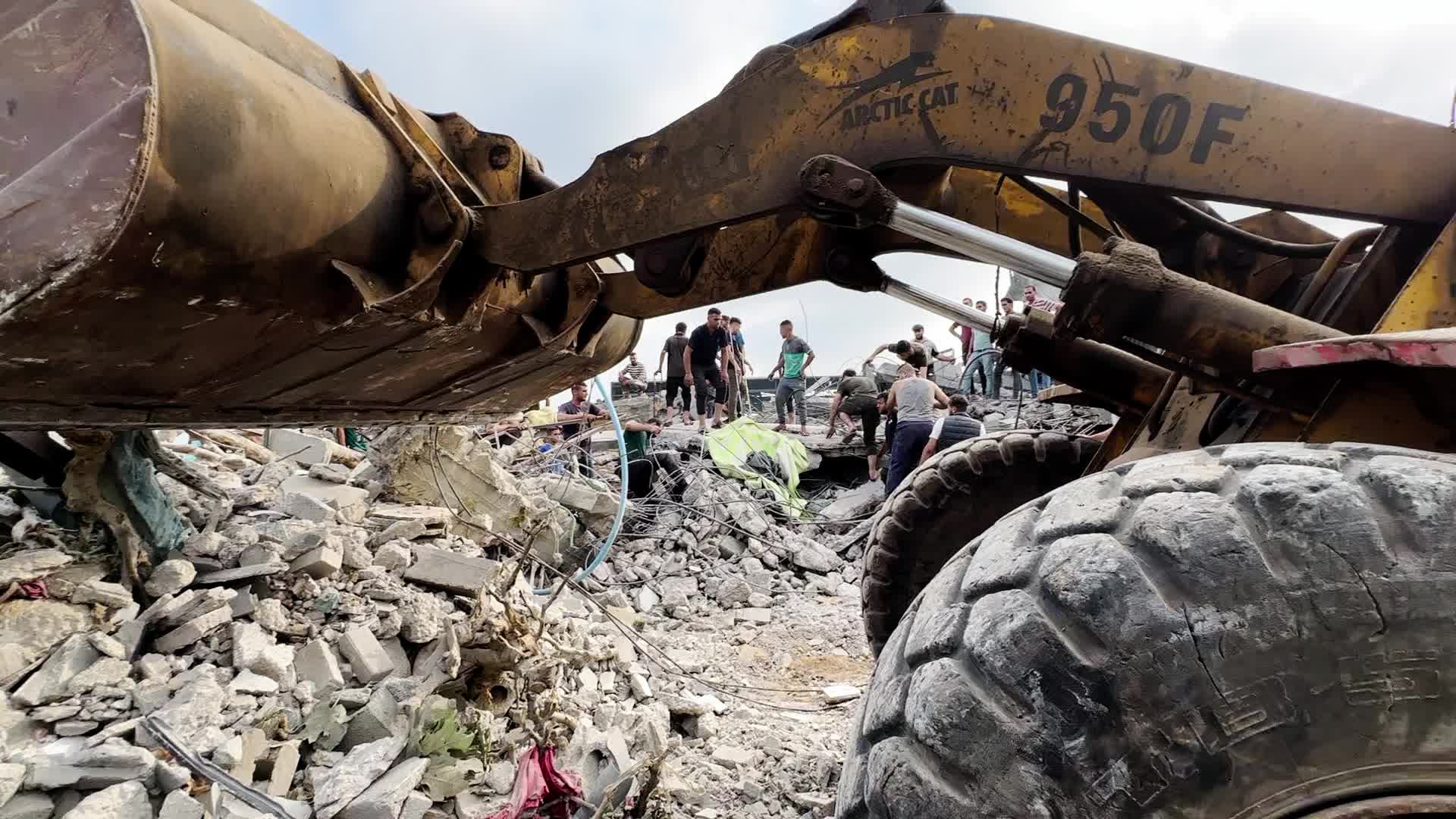 Aftermath Of Israeli Airstrike In Gaza, Palestine