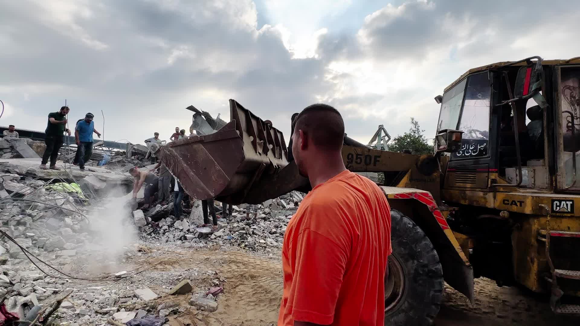 Aftermath Of Israeli Airstrike In Gaza, Palestine