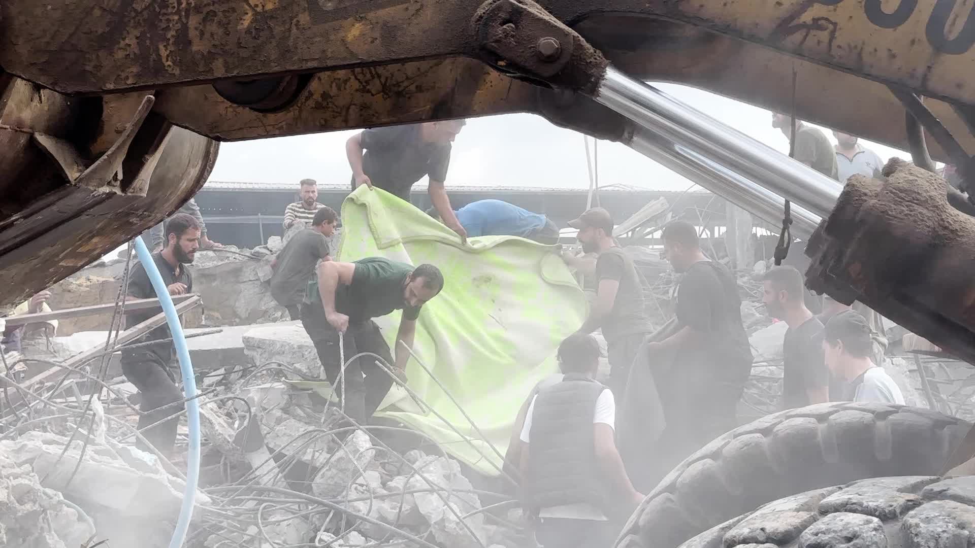 Aftermath Of Israeli Airstrike In Gaza, Palestine